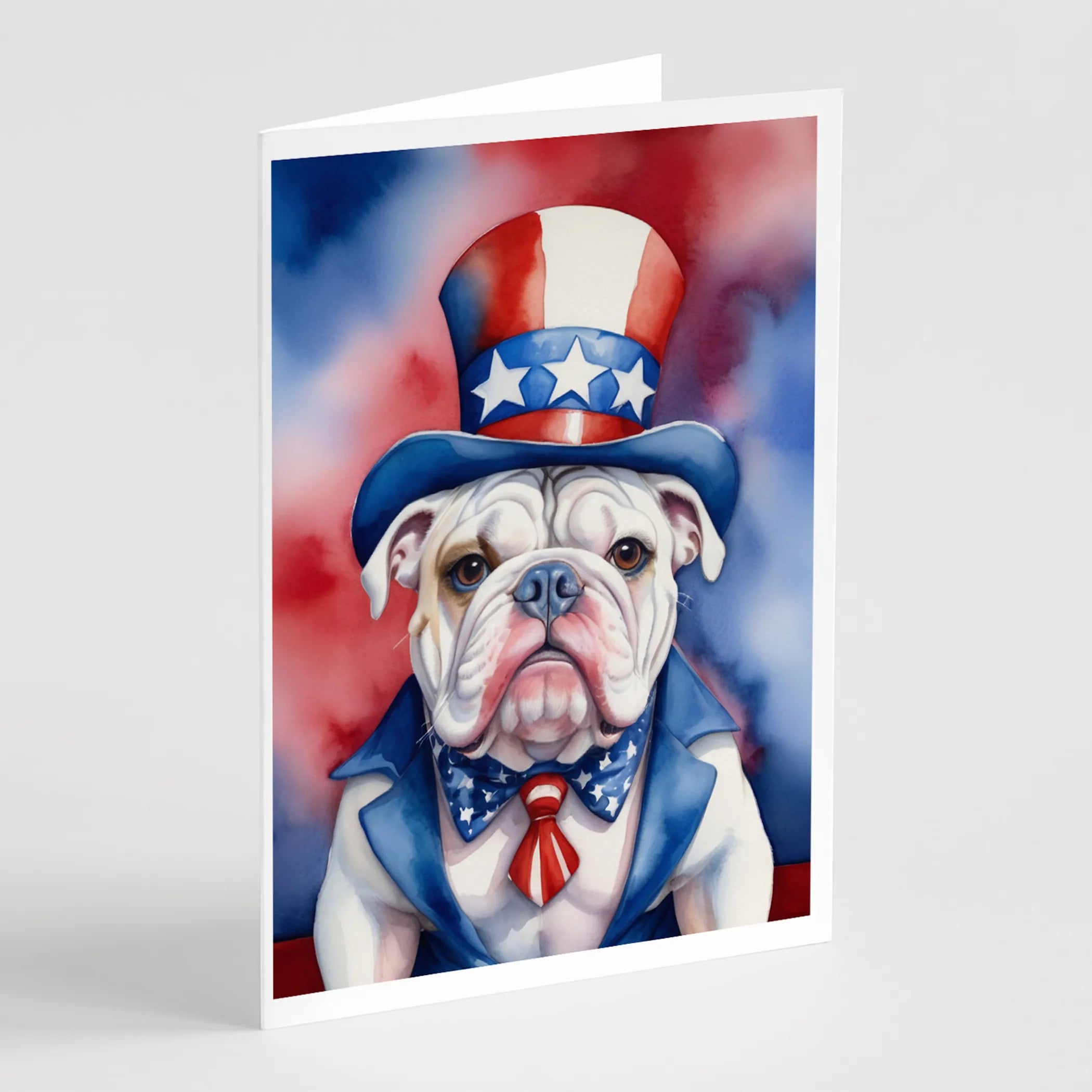 Patriotic American Greeting Cards  - Size: 5X7 | Pack Of: 8 | Collection name: Patriotic american