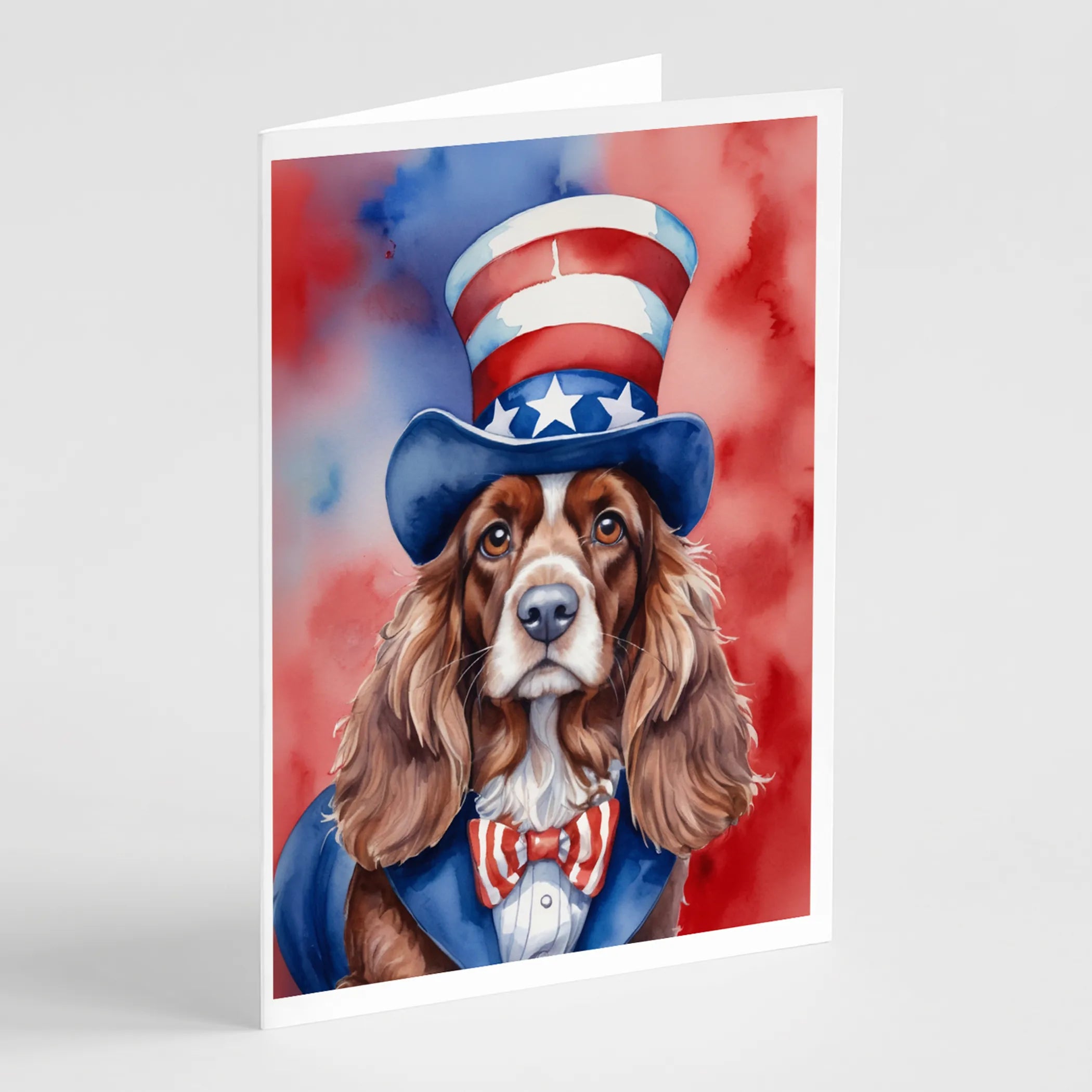 Patriotic American Greeting Cards  - Size: 5X7 | Pack Of: 8 | Collection name: Patriotic american