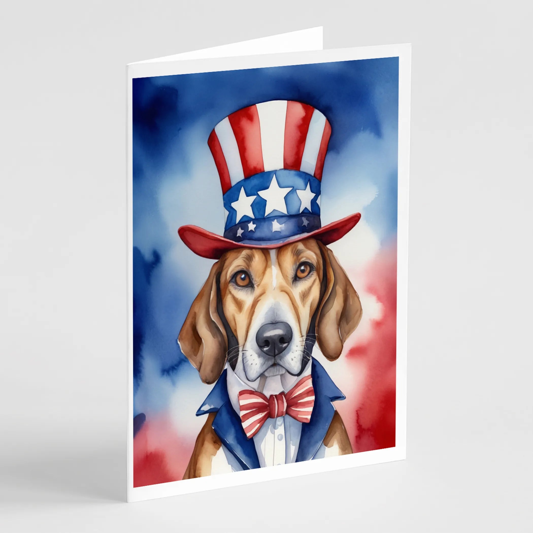 Patriotic American Greeting Cards  - Size: 5X7 | Pack Of: 8 | Collection name: Patriotic american