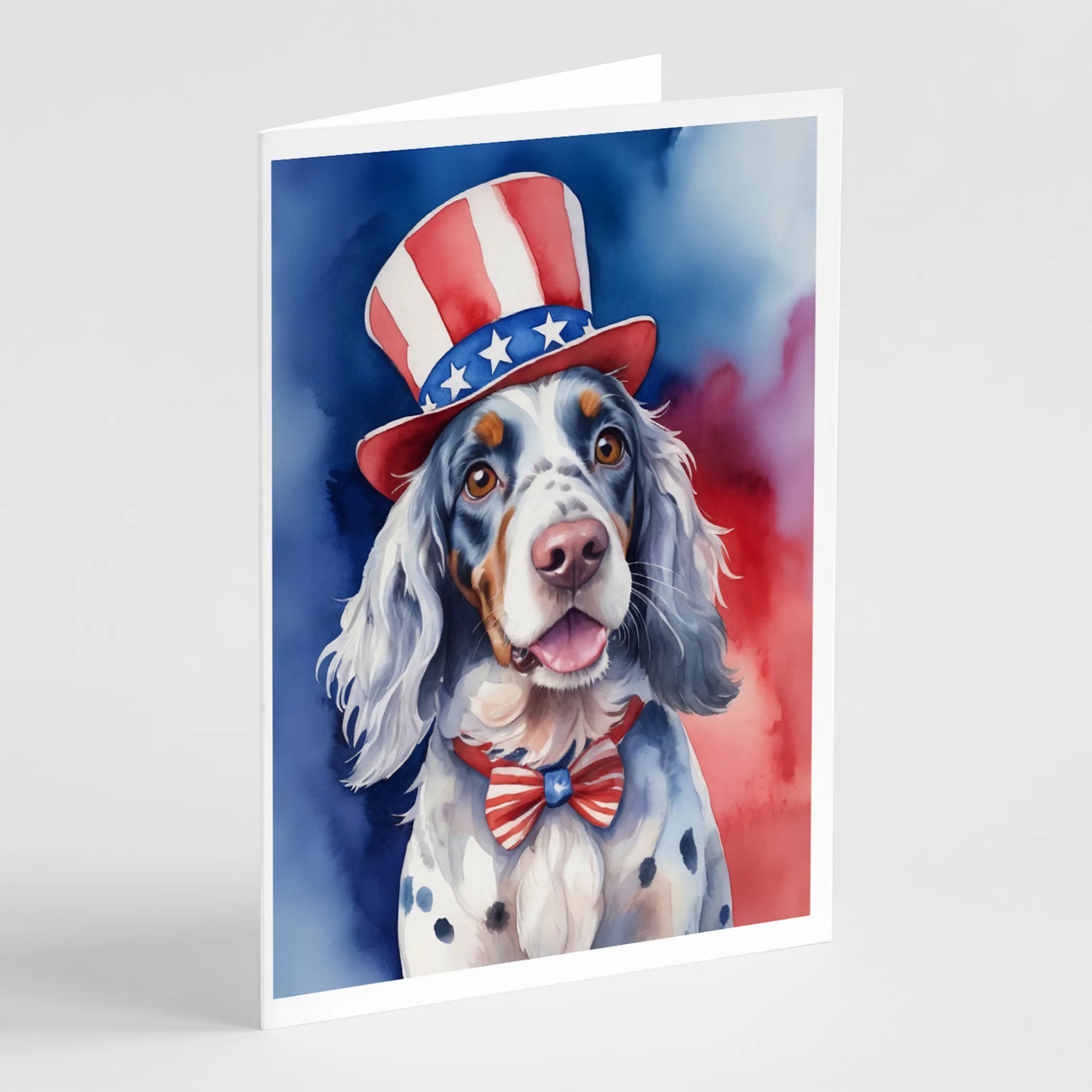 Patriotic American Greeting Cards  - Size: 5X7 | Pack Of: 8 | Collection name: Patriotic american