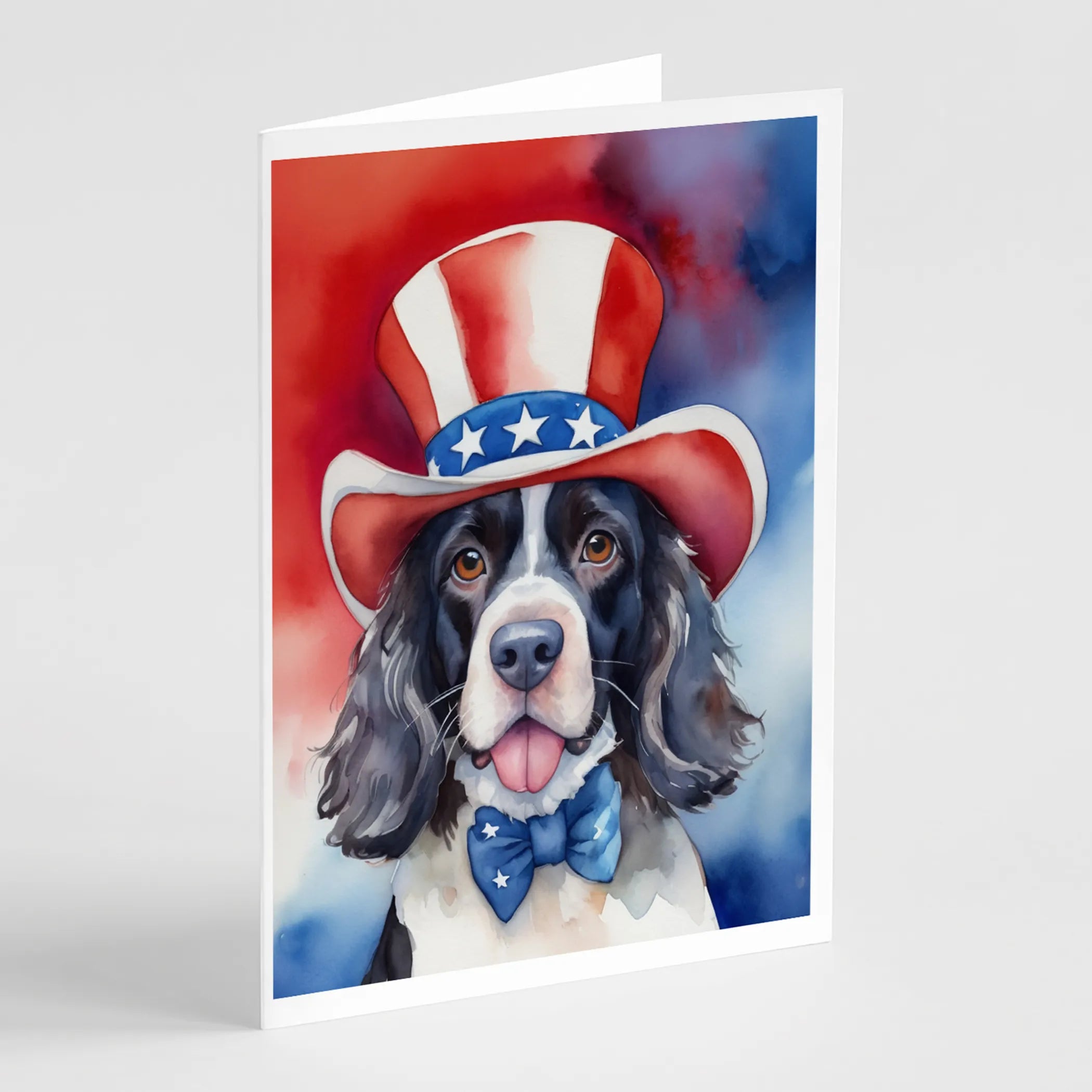 Patriotic American Greeting Cards  - Size: 5X7 | Pack Of: 8 | Collection name: Patriotic american