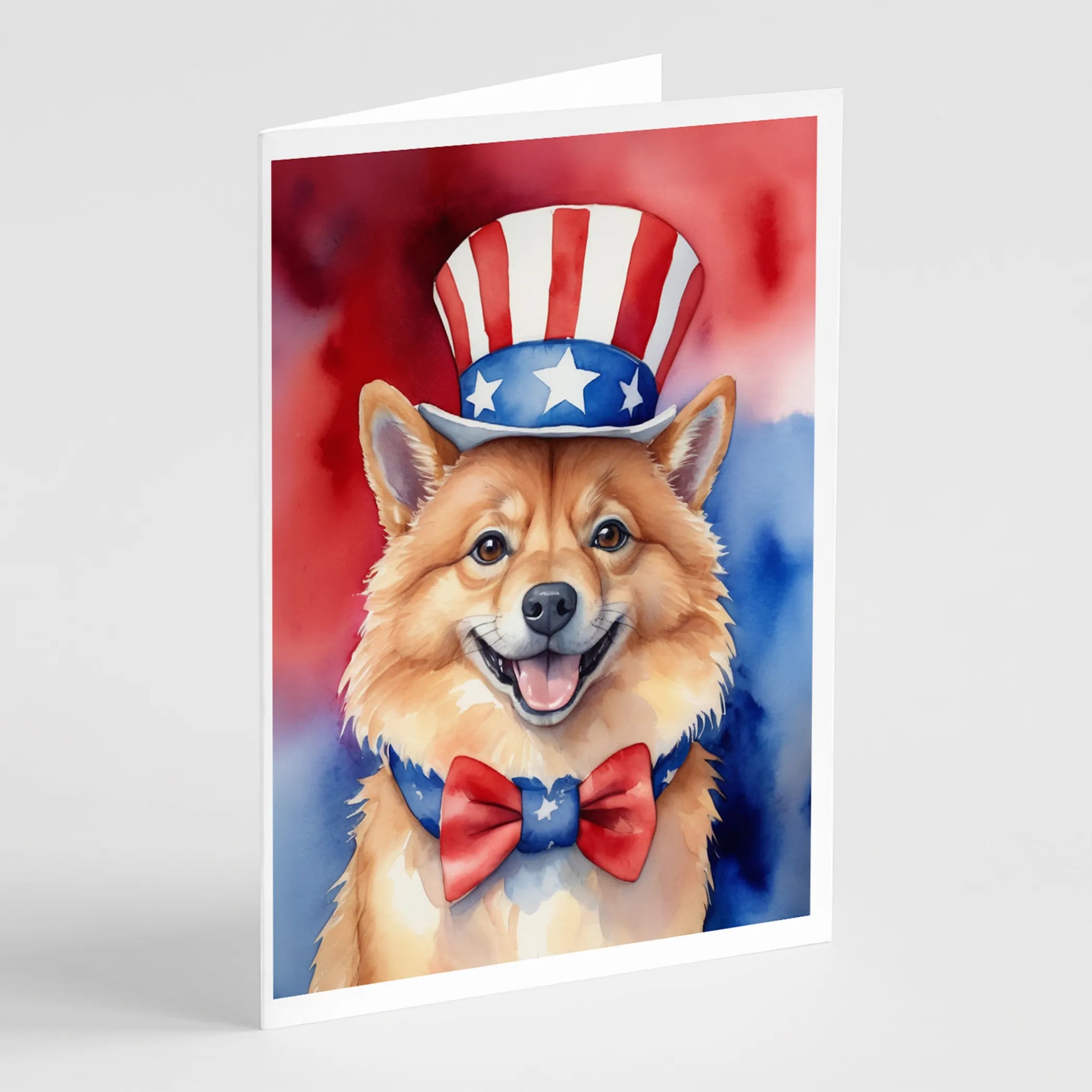Patriotic American Greeting Cards  - Size: 5X7 | Pack Of: 8 | Collection name: Patriotic american