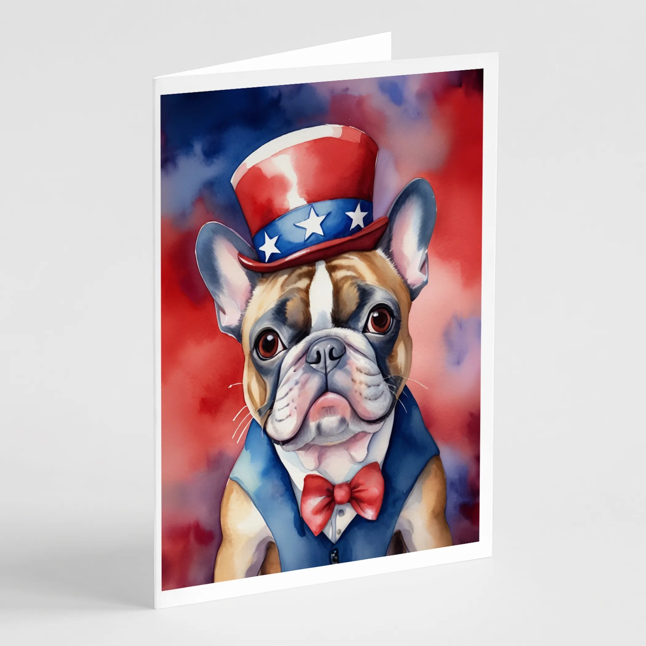 Patriotic American Greeting Cards  - Size: 5X7 | Pack Of: 8 | Collection name: Patriotic american