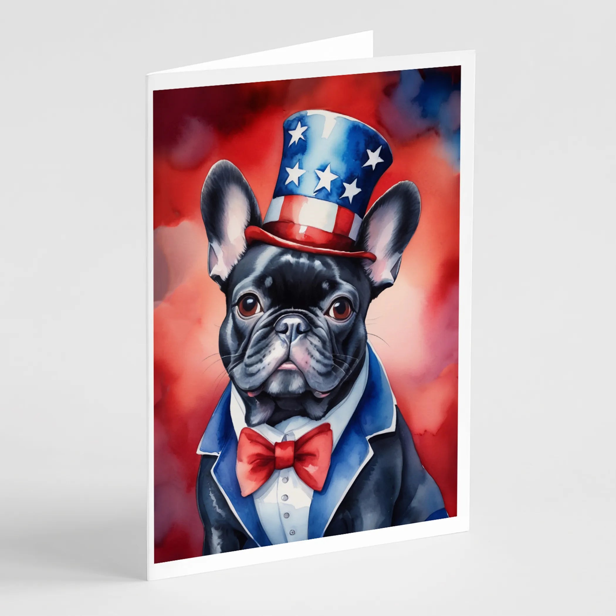 Patriotic American Greeting Cards  - Size: 5X7 | Pack Of: 8 | Collection name: Patriotic american
