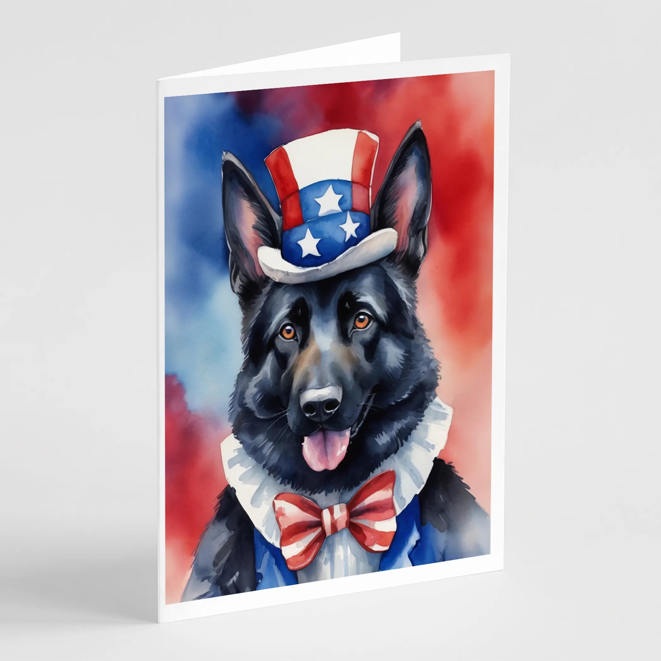 Patriotic American Greeting Cards  - Size: 5X7 | Pack Of: 8 | Collection name: Patriotic american