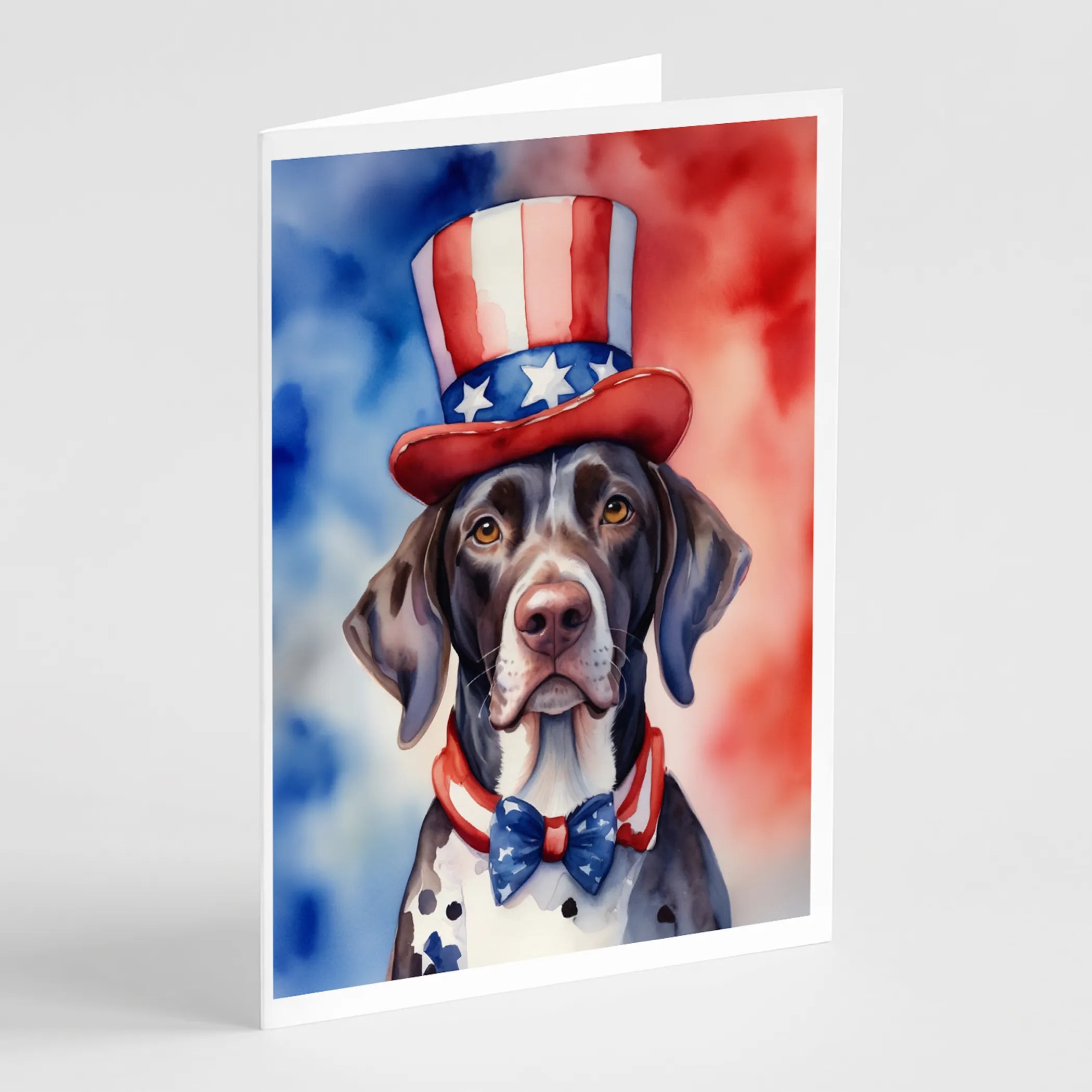 Patriotic American Greeting Cards  - Size: 5X7 | Pack Of: 8 | Collection name: Patriotic american