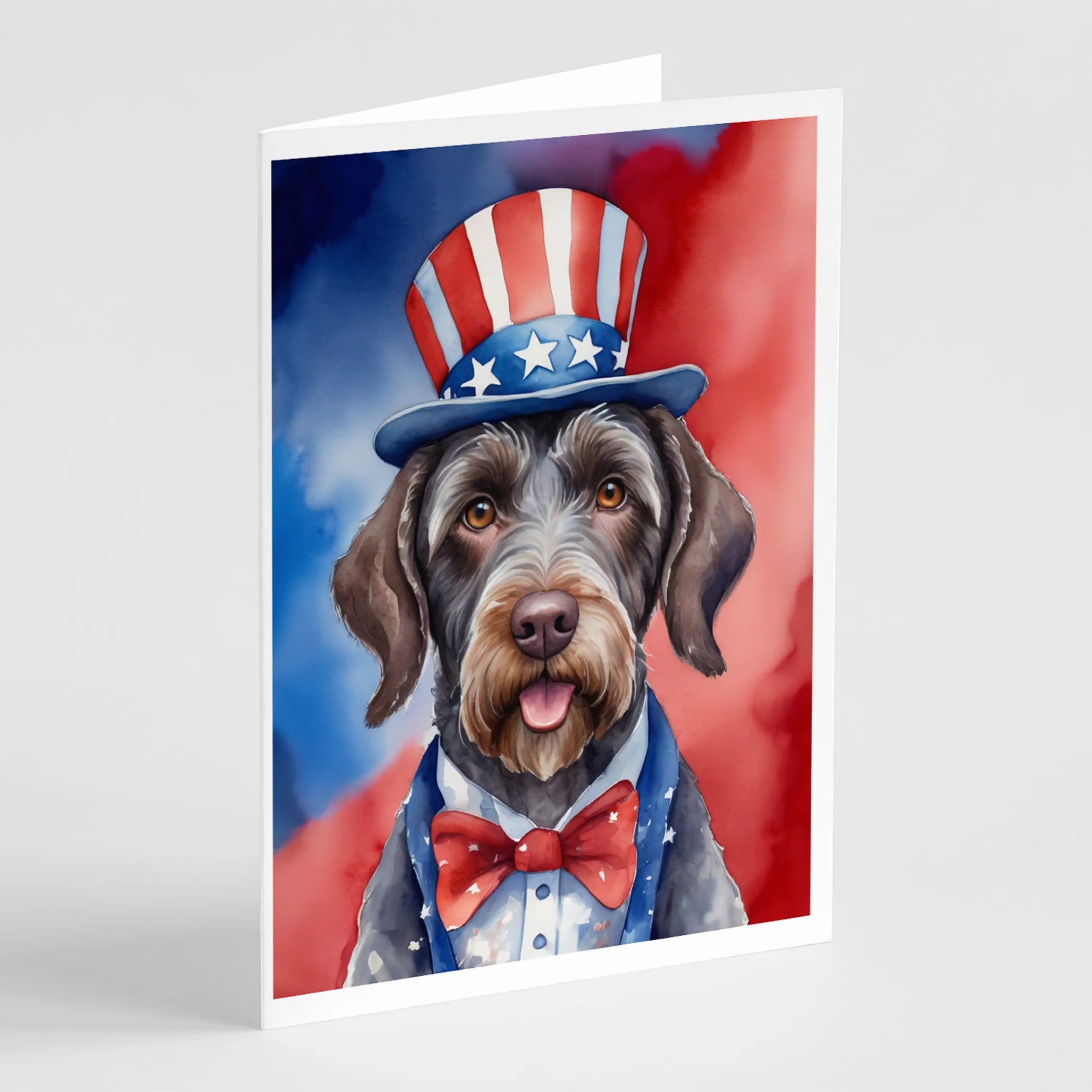 Patriotic American Greeting Cards  - Size: 5X7 | Pack Of: 8 | Collection name: Patriotic american