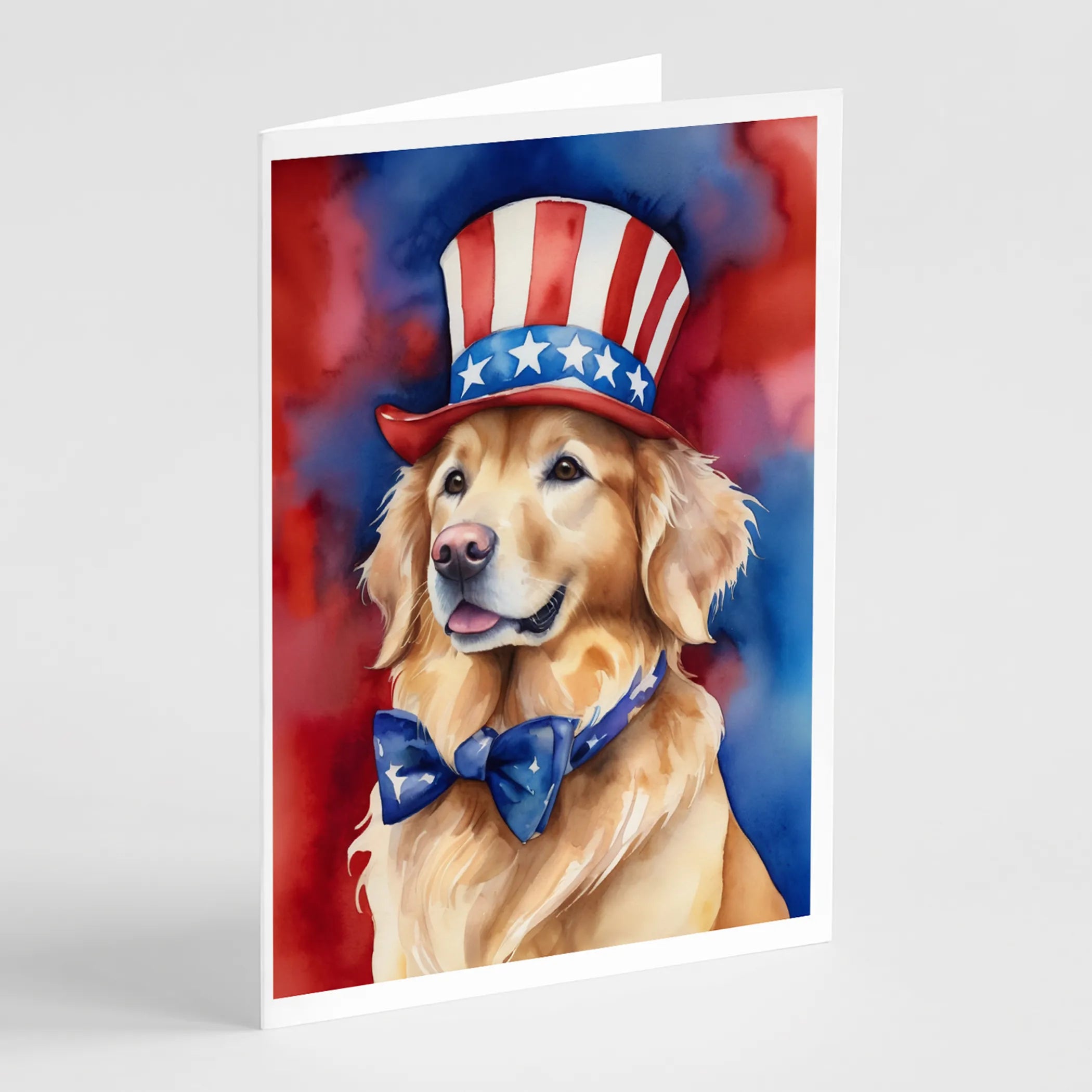 Patriotic American Greeting Cards  - Size: 5X7 | Pack Of: 8 | Collection name: Patriotic american