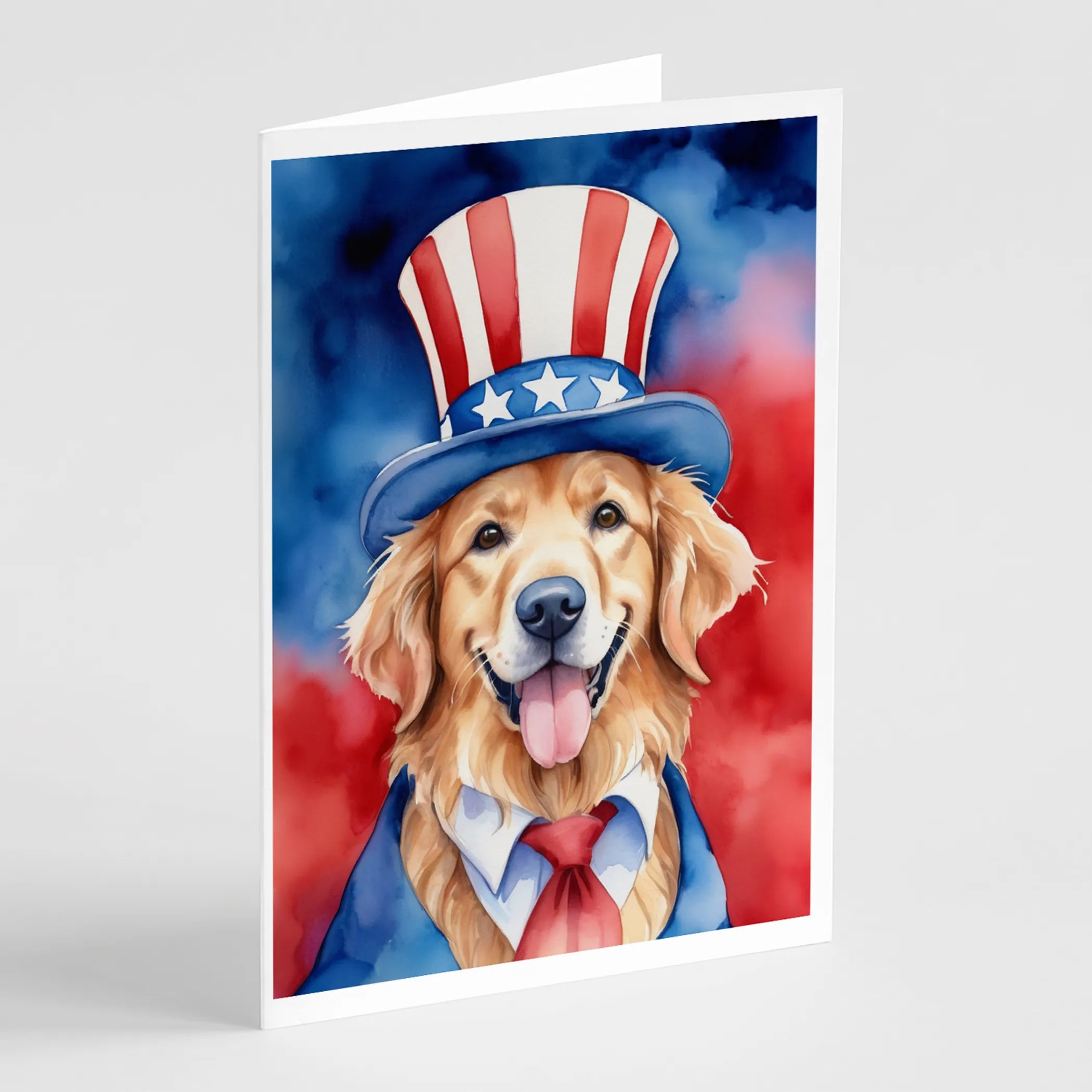 Patriotic American Greeting Cards  - Size: 5X7 | Pack Of: 8 | Collection name: Patriotic american