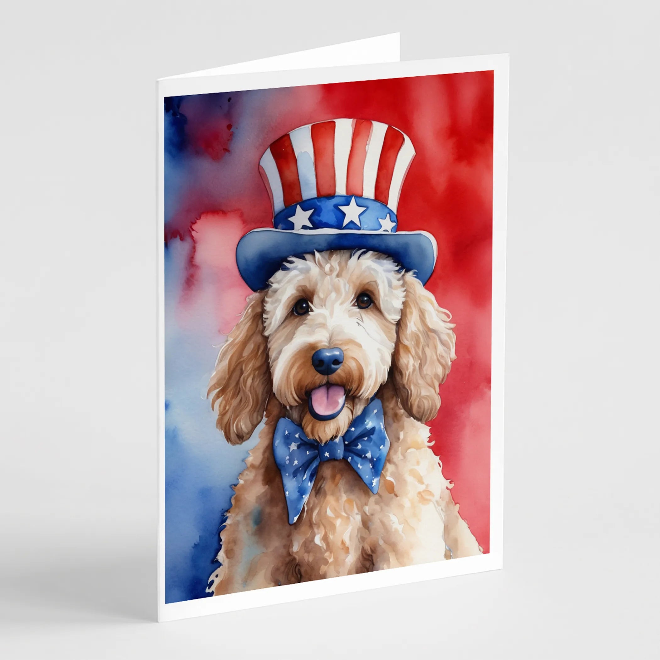 Patriotic American Greeting Cards  - Size: 5X7 | Pack Of: 8 | Collection name: Patriotic american
