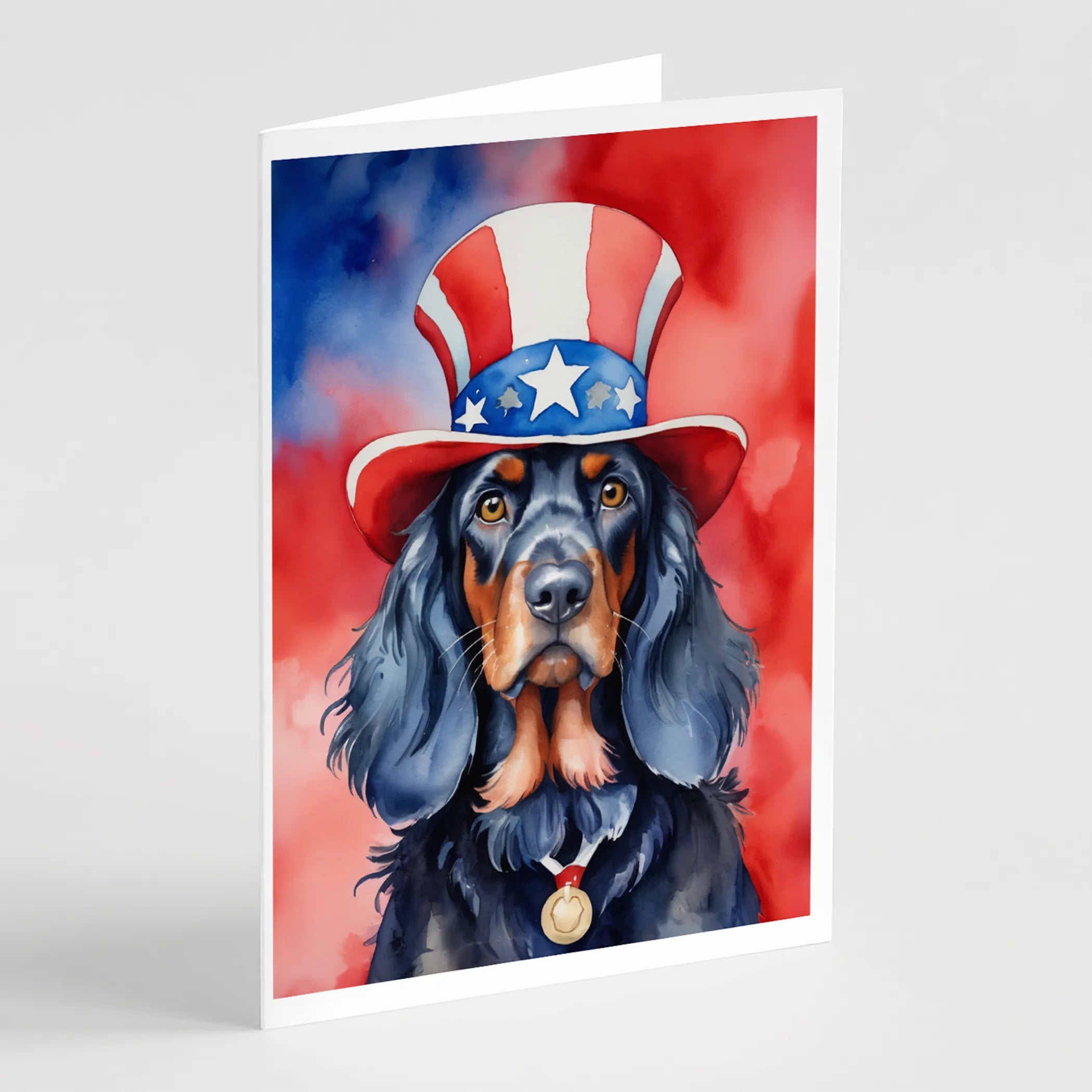 Patriotic American Greeting Cards  - Size: 5X7 | Pack Of: 8 | Collection name: Patriotic american