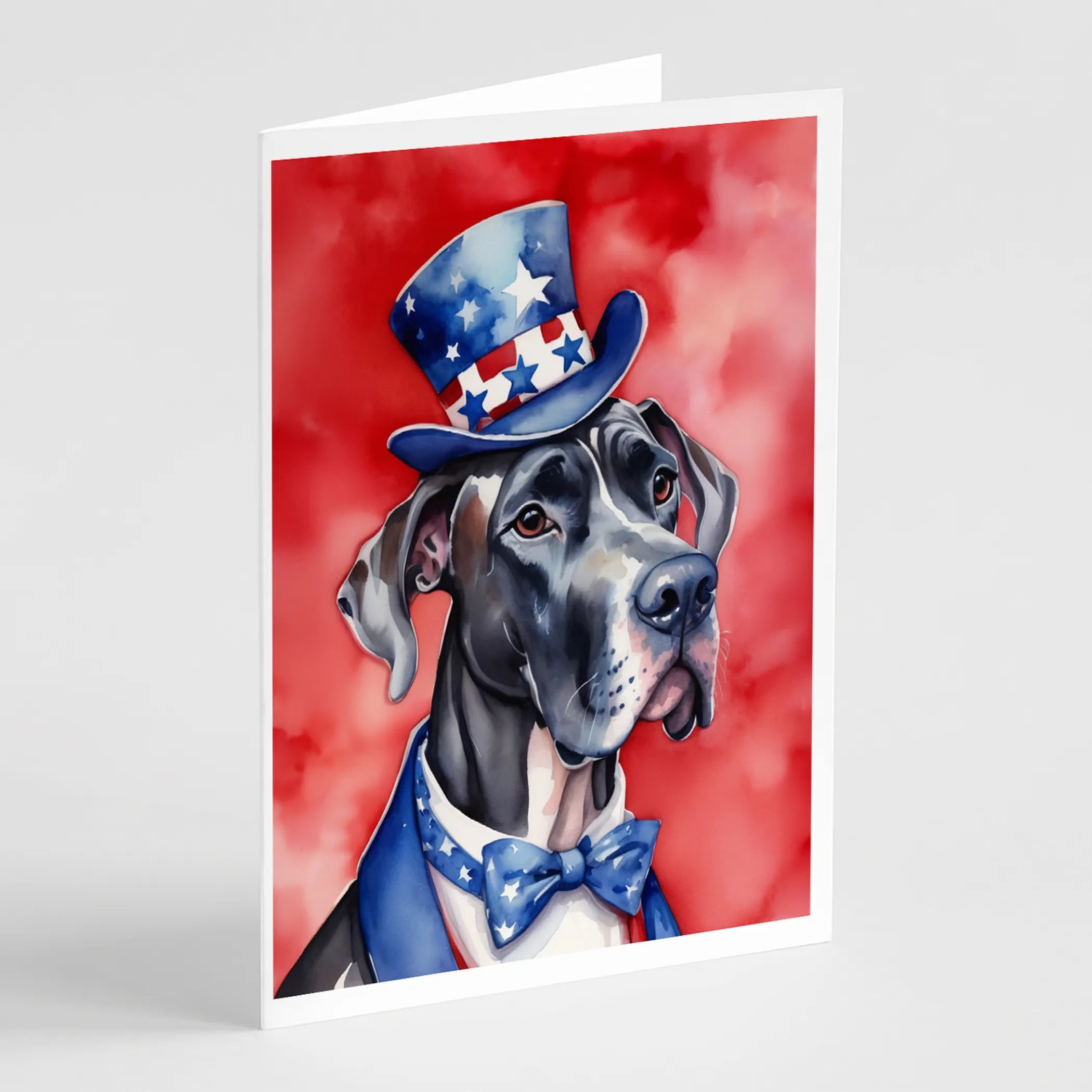 Patriotic American Greeting Cards  - Size: 5X7 | Pack Of: 8 | Collection name: Patriotic american