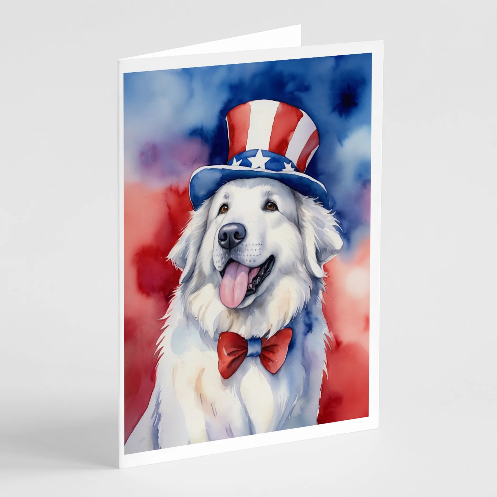 Patriotic American Greeting Cards  - Size: 5X7 | Pack Of: 8 | Collection name: Patriotic american