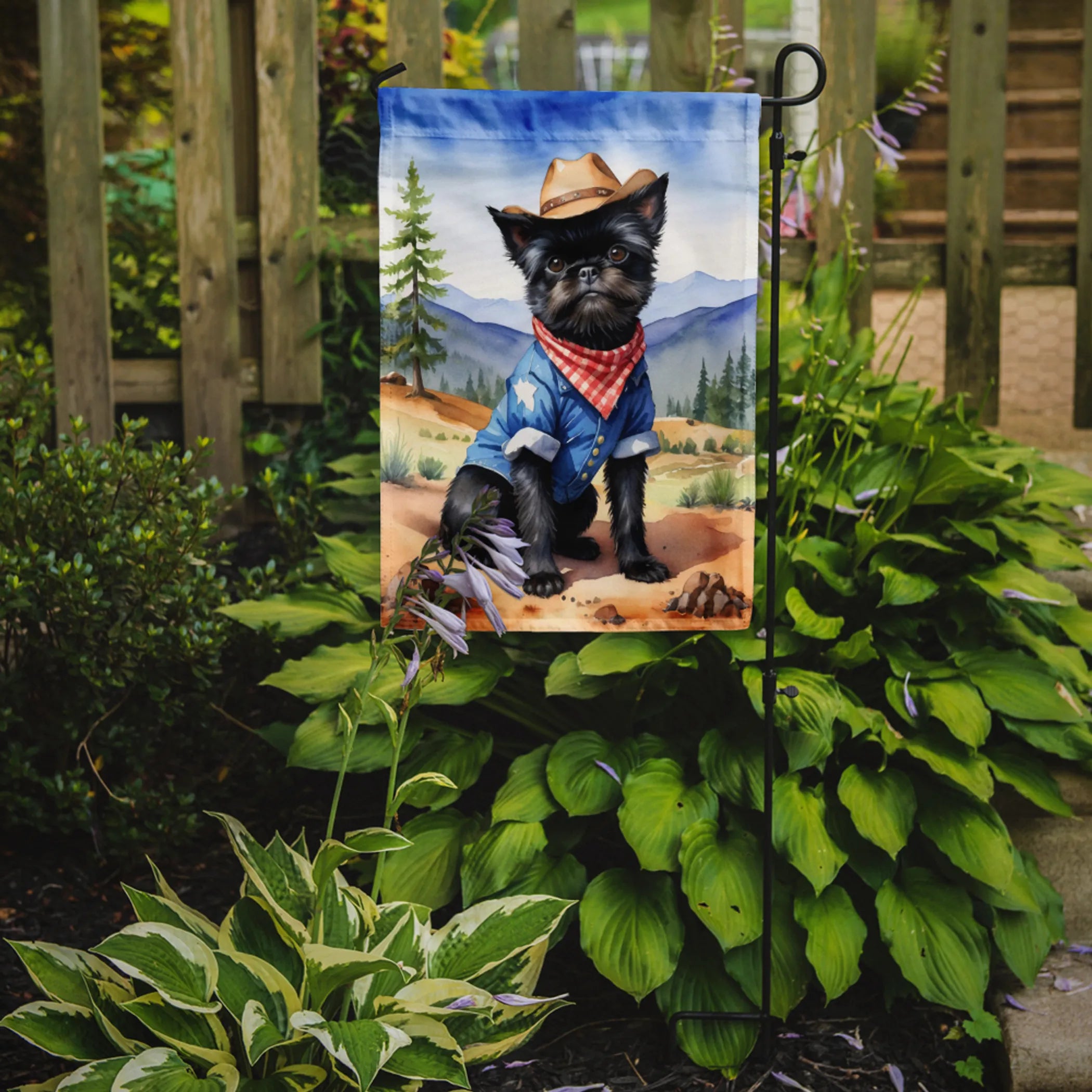 Cowboy Welcome Decorative Flag - Size: GARDEN SIZE | Pack Of: 1 | Collection name: Cowboy welcome