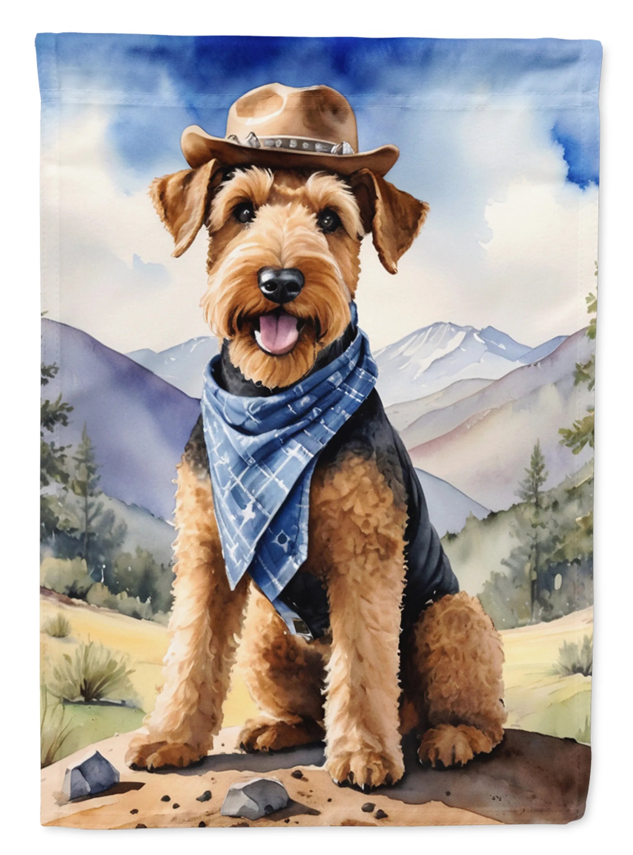Cowboy Welcome Decorative Flag - Size: GARDEN SIZE | Pack Of: 1 | Collection name: Cowboy welcome