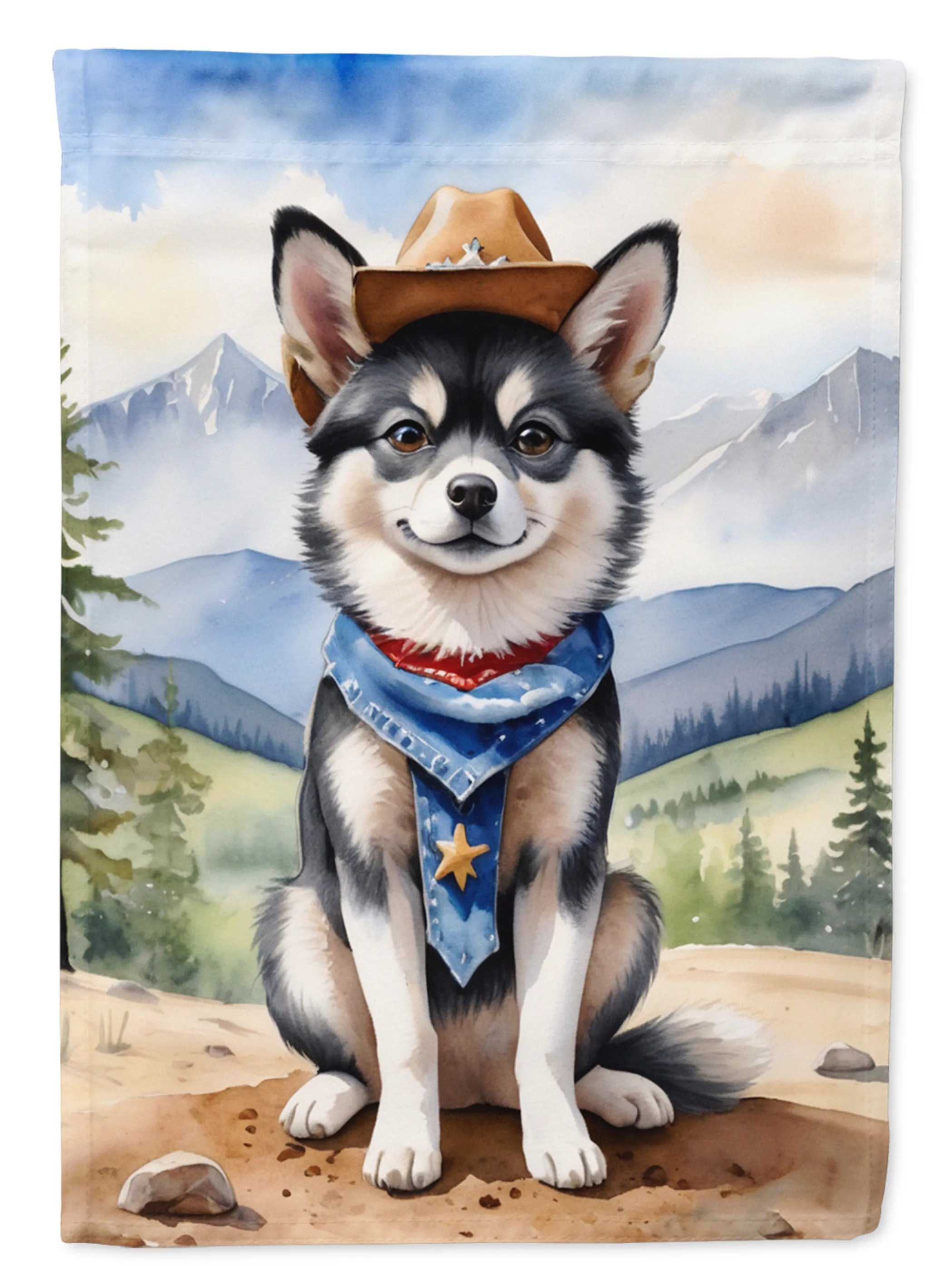 Cowboy Welcome Decorative Flag - Size: GARDEN SIZE | Pack Of: 1 | Collection name: Cowboy welcome