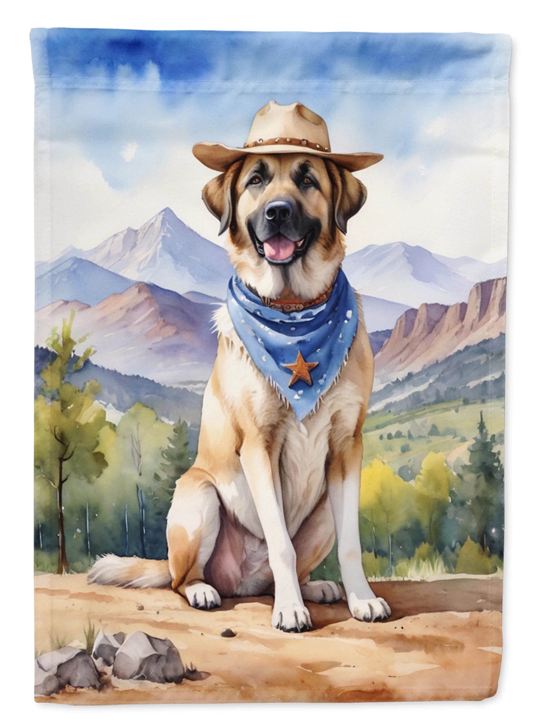 Cowboy Welcome Decorative Flag - Size: GARDEN SIZE | Pack Of: 1 | Collection name: Cowboy welcome