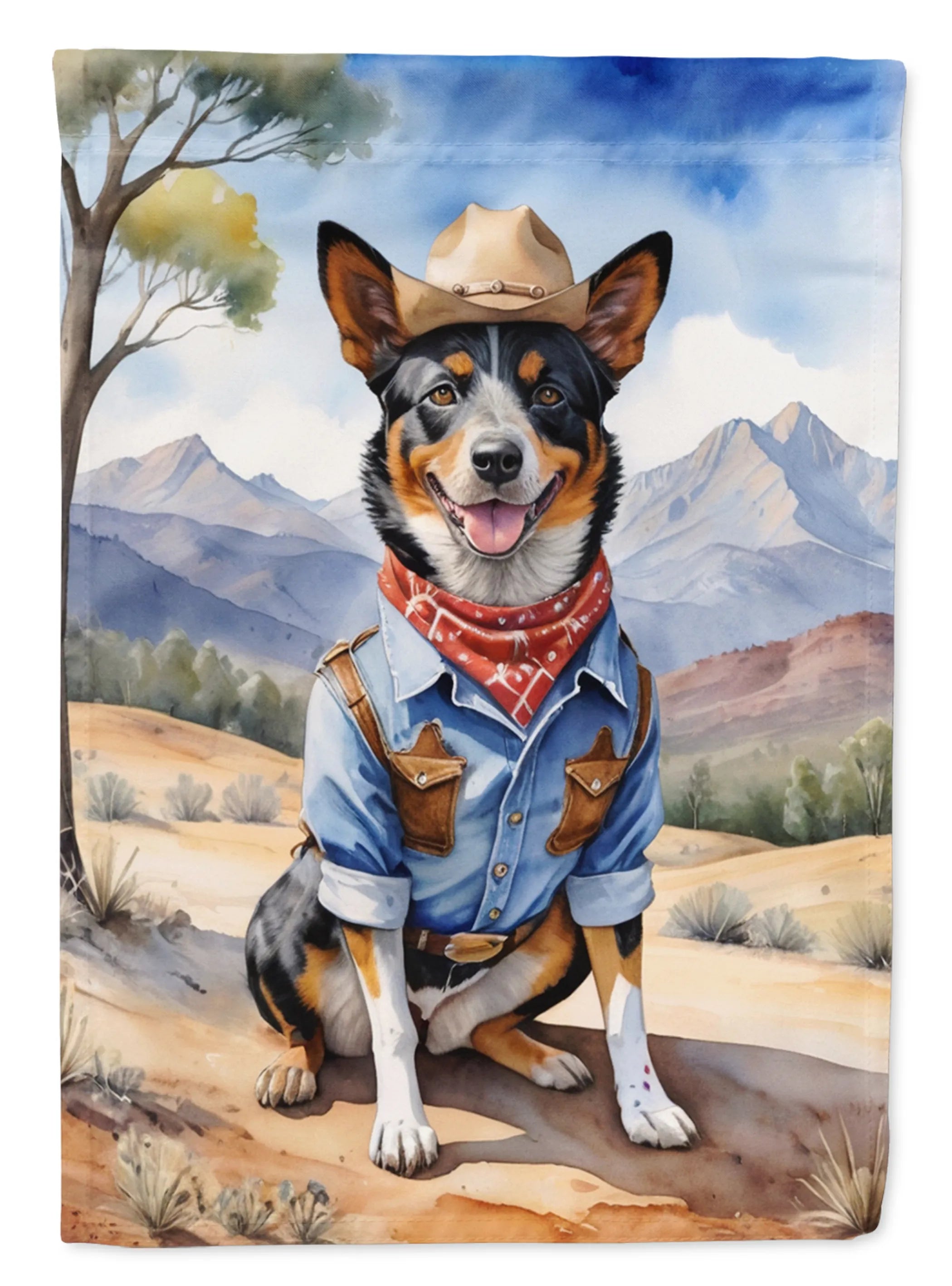 Cowboy Welcome Decorative Flag - Size: GARDEN SIZE | Pack Of: 1 | Collection name: Cowboy welcome