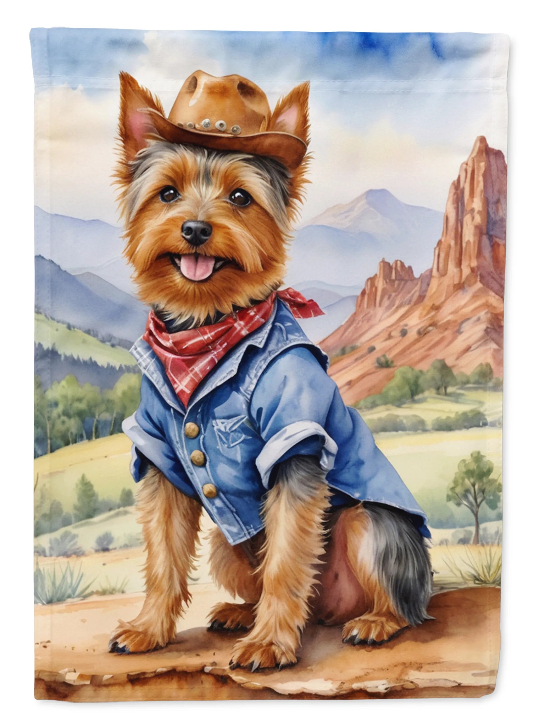Cowboy Welcome Decorative Flag - Size: GARDEN SIZE | Pack Of: 1 | Collection name: Cowboy welcome