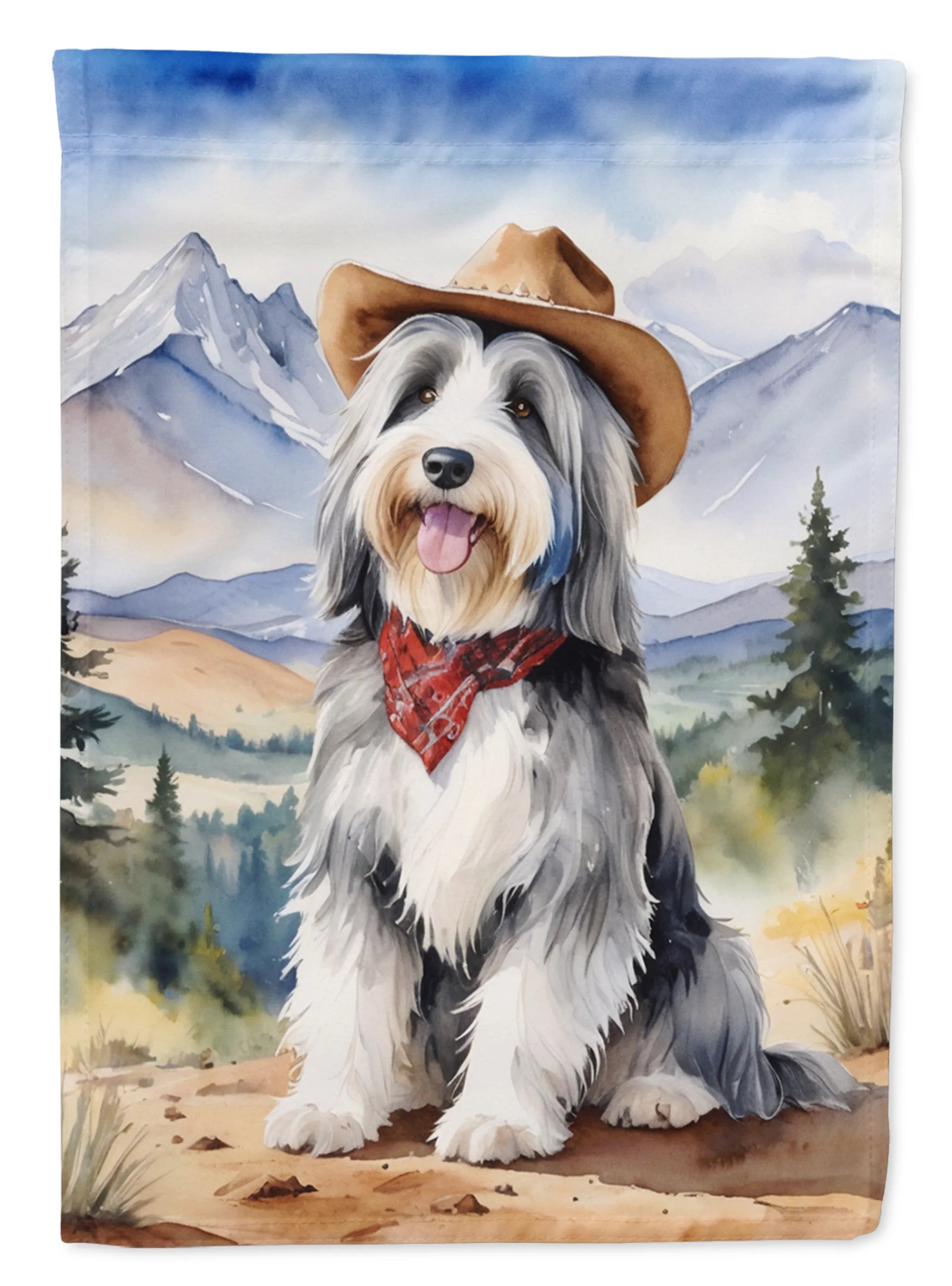 Cowboy Welcome Decorative Flag - Size: GARDEN SIZE | Pack Of: 1 | Collection name: Cowboy welcome