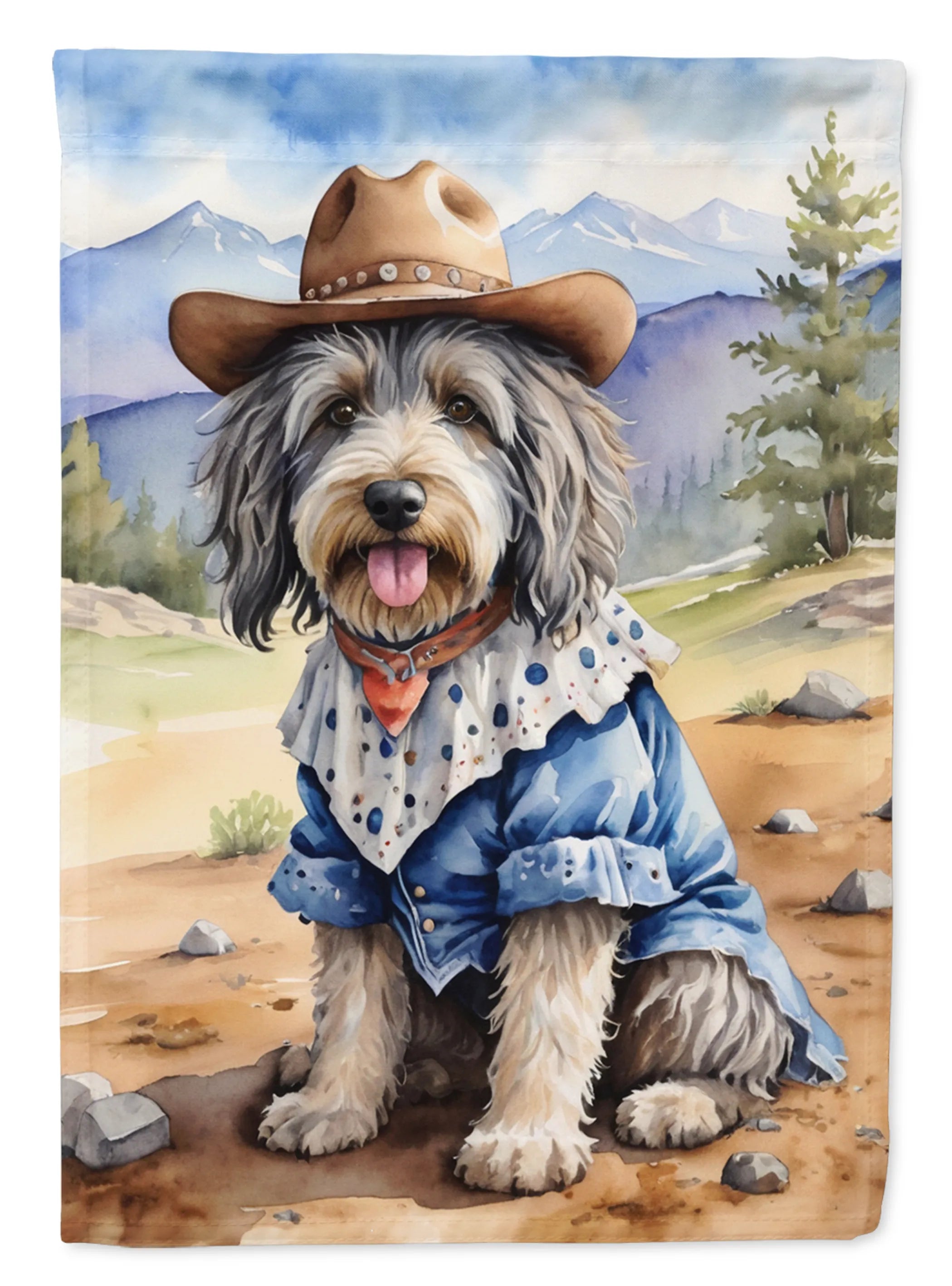 Cowboy Welcome Decorative Flag - Size: GARDEN SIZE | Pack Of: 1 | Collection name: Cowboy welcome
