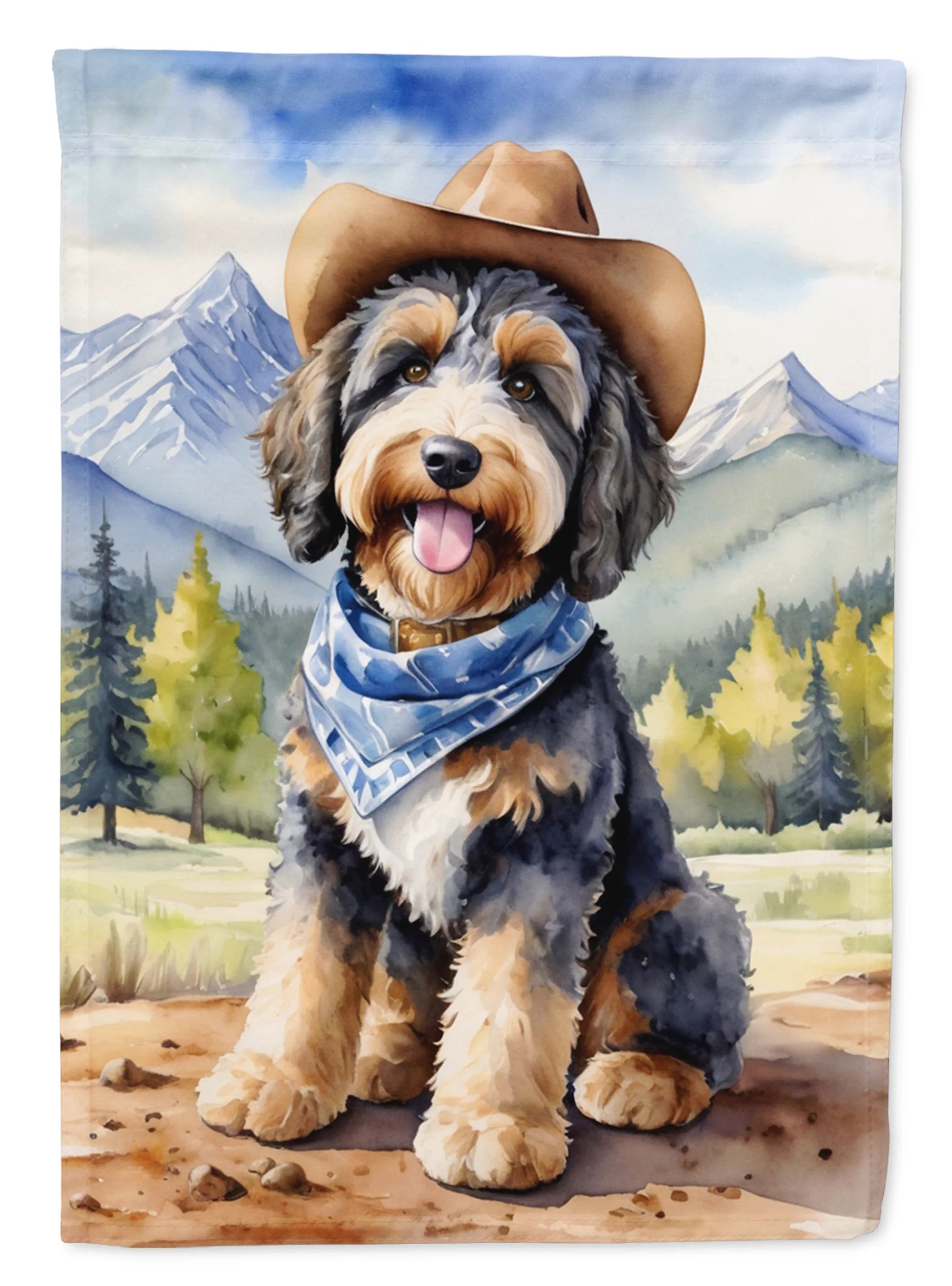 Cowboy Welcome Decorative Flag - Size: GARDEN SIZE | Pack Of: 1 | Collection name: Cowboy welcome