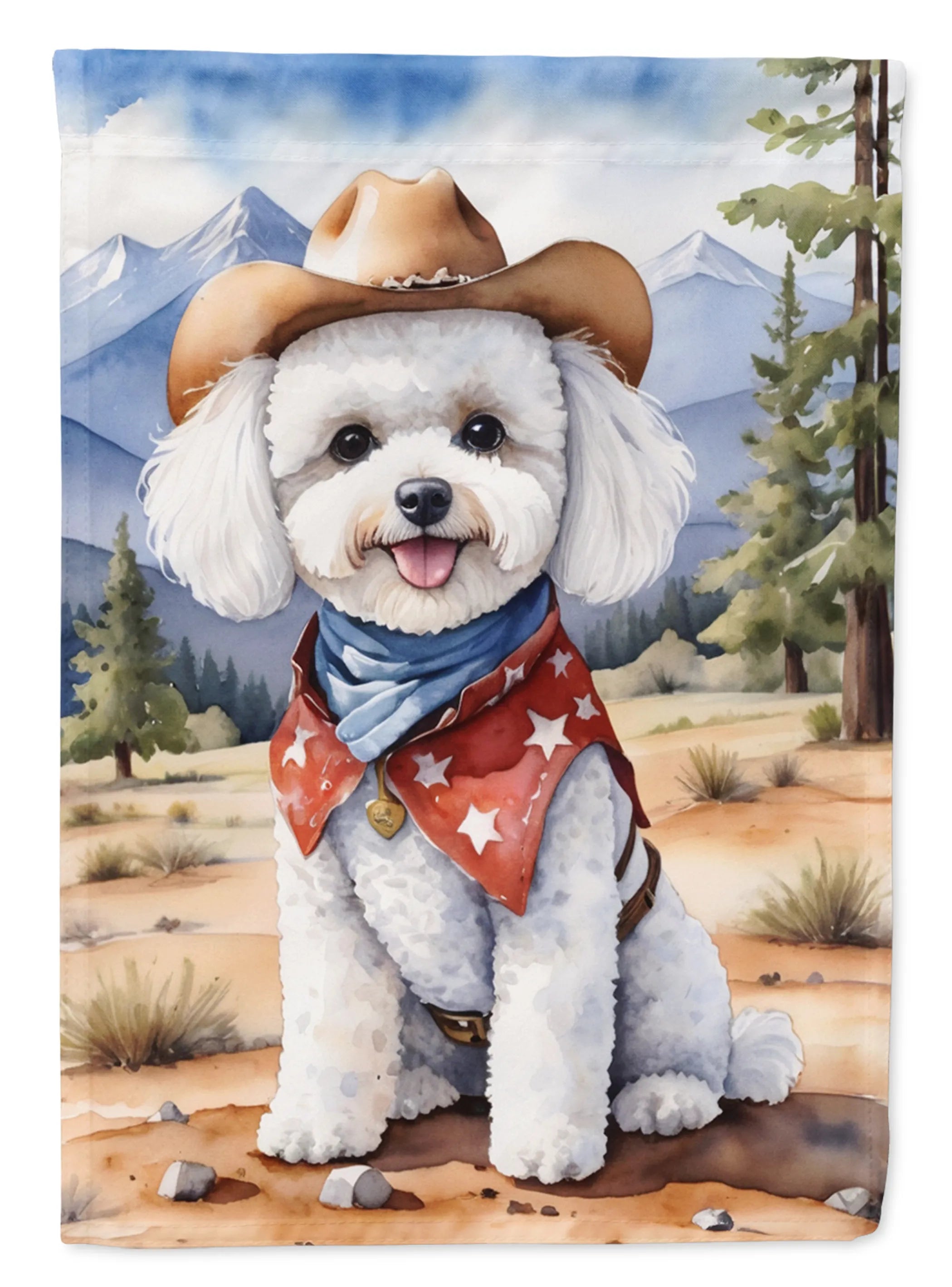 Cowboy Welcome Decorative Flag - Size: GARDEN SIZE | Pack Of: 1 | Collection name: Cowboy welcome