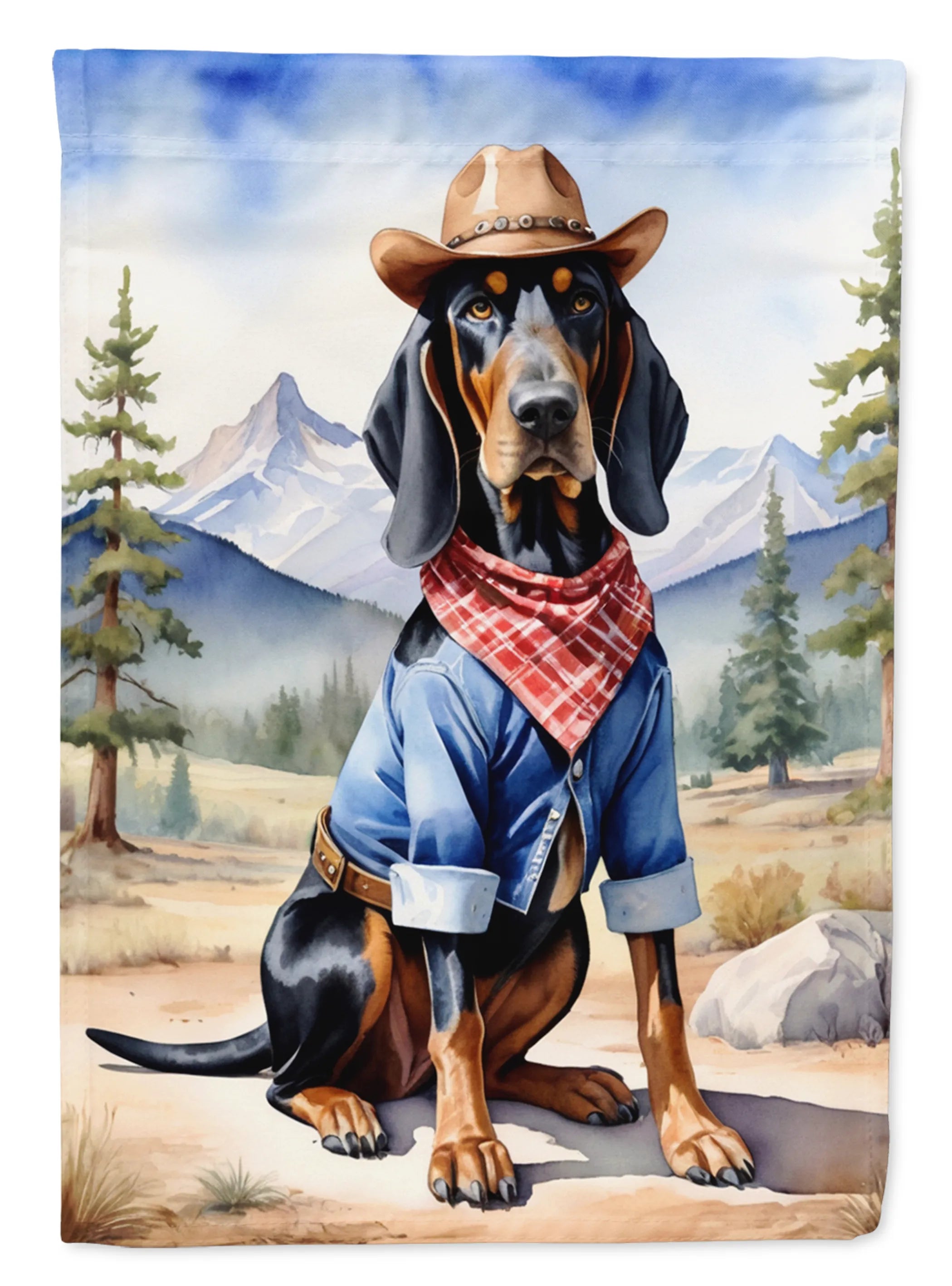 Cowboy Welcome Decorative Flag - Size: GARDEN SIZE | Pack Of: 1 | Collection name: Cowboy welcome
