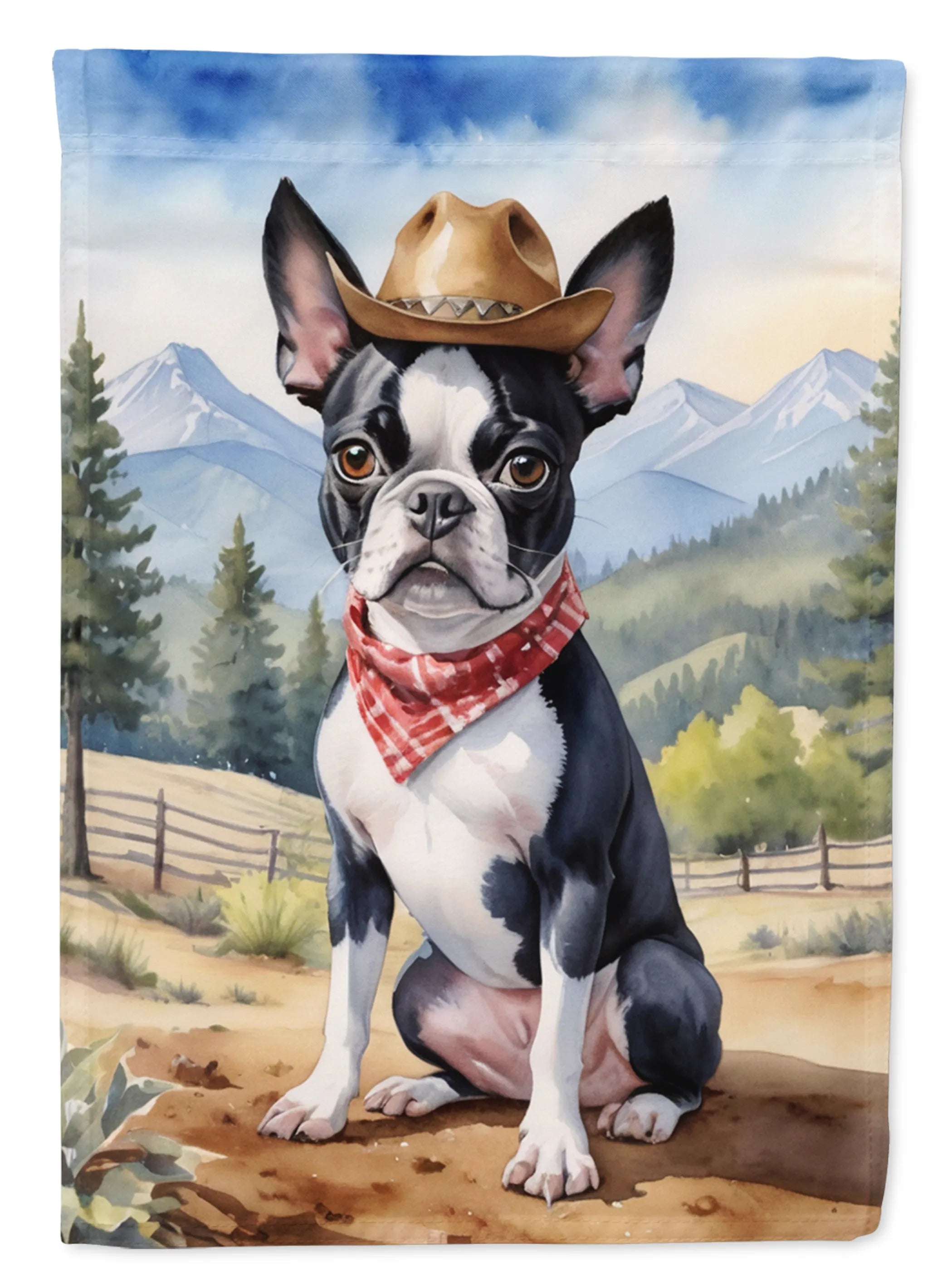 Cowboy Welcome Decorative Flag - Size: GARDEN SIZE | Pack Of: 1 | Collection name: Cowboy welcome