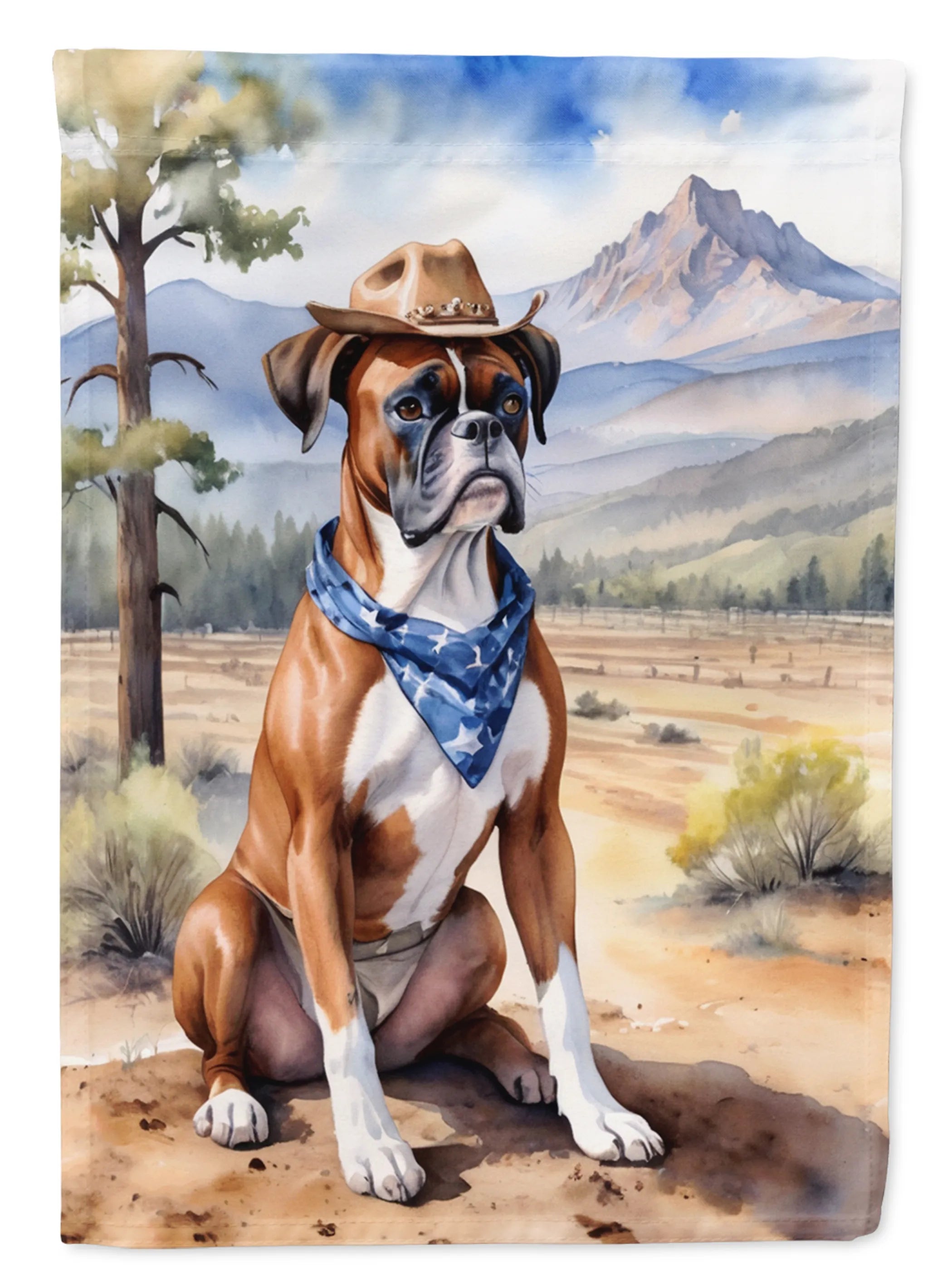 Cowboy Welcome Decorative Flag - Size: GARDEN SIZE | Pack Of: 1 | Collection name: Cowboy welcome