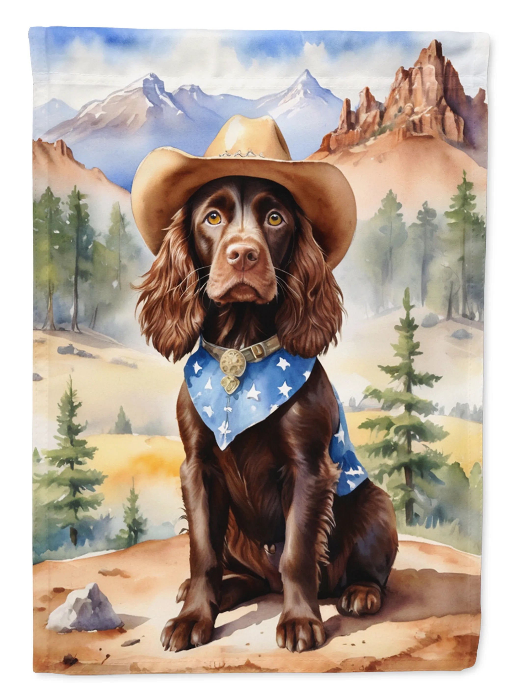 Cowboy Welcome Decorative Flag - Size: GARDEN SIZE | Pack Of: 1 | Collection name: Cowboy welcome