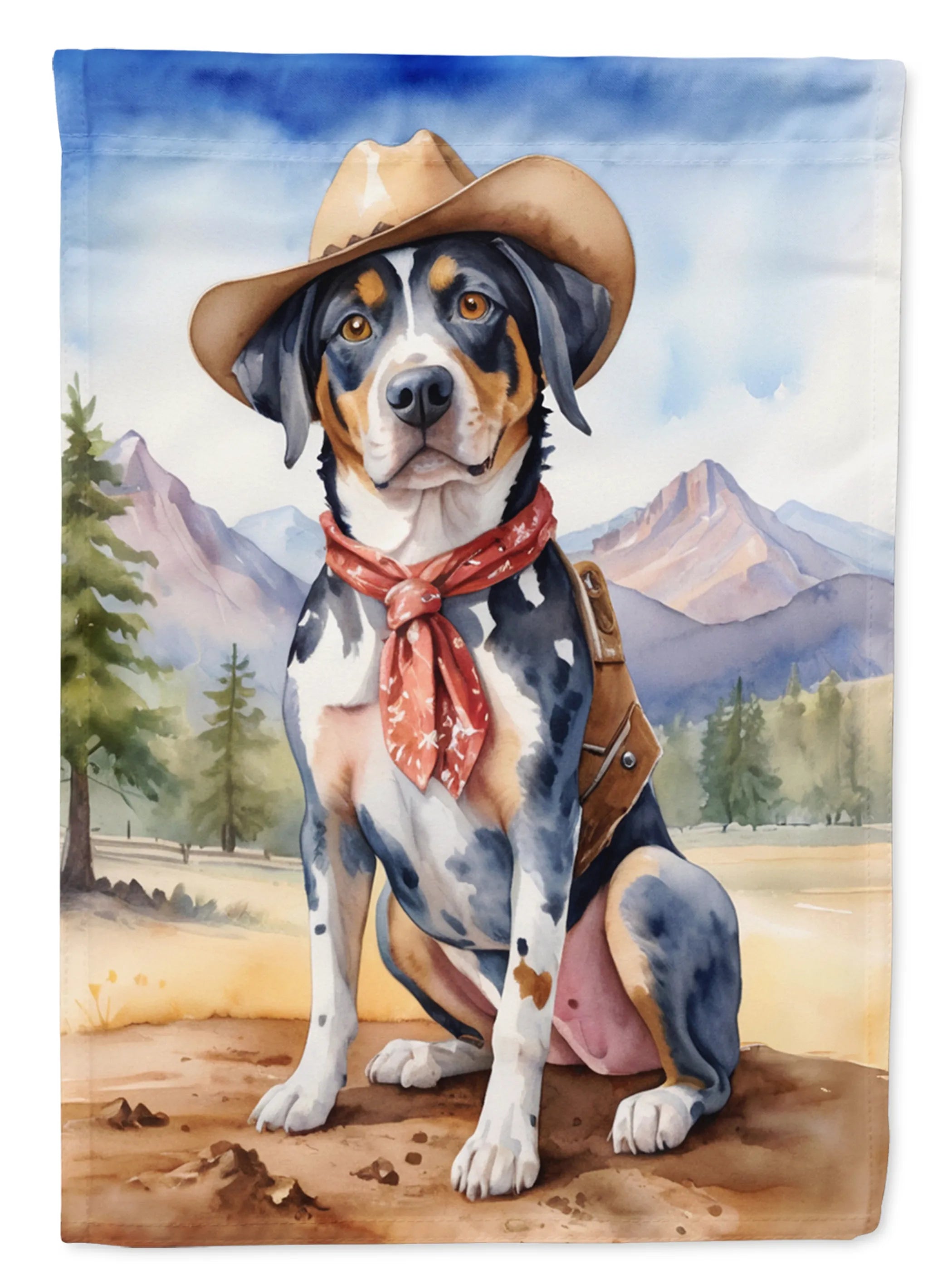 Cowboy Welcome Decorative Flag - Size: GARDEN SIZE | Pack Of: 1 | Collection name: Cowboy welcome