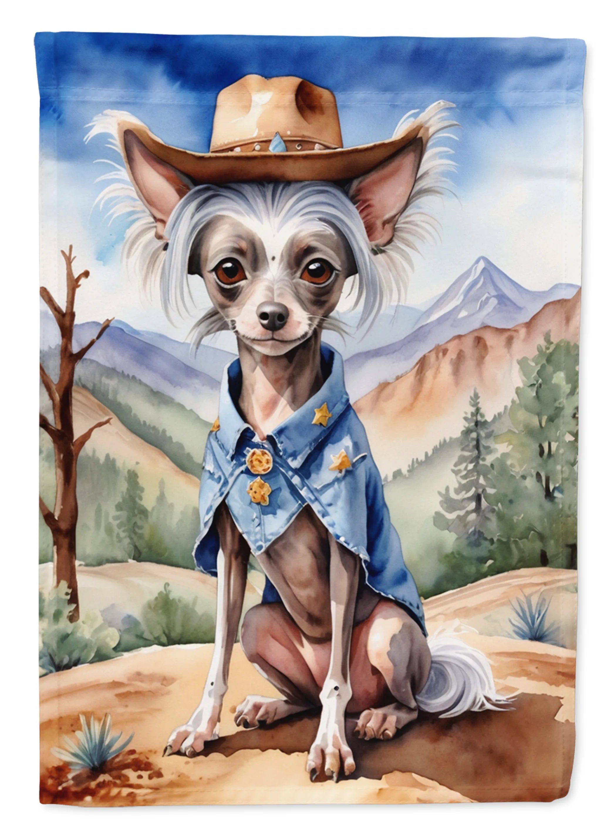 Cowboy Welcome Decorative Flag - Size: GARDEN SIZE | Pack Of: 1 | Collection name: Cowboy welcome