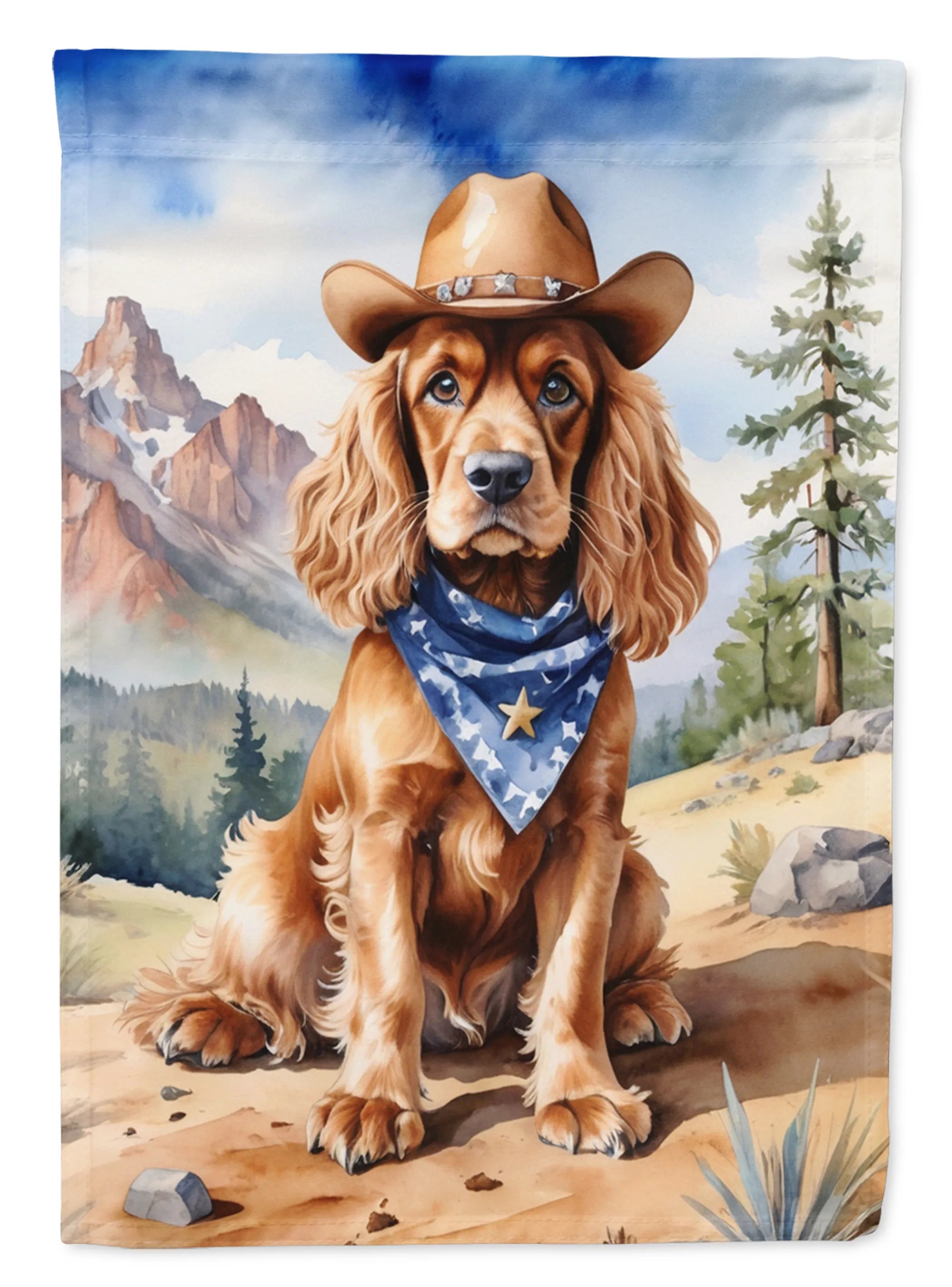 Cowboy Welcome Decorative Flag - Size: GARDEN SIZE | Pack Of: 1 | Collection name: Cowboy welcome