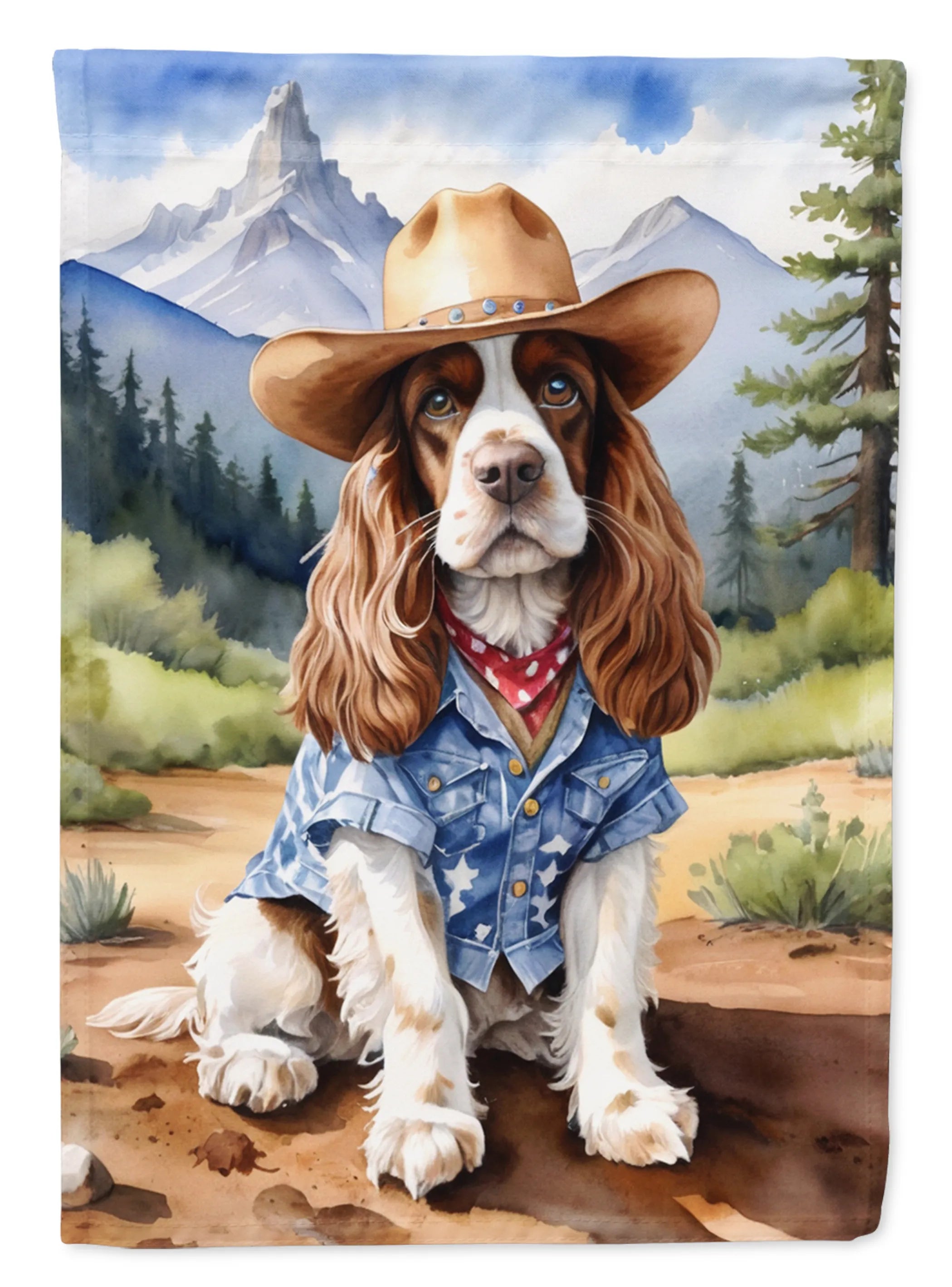 Cowboy Welcome Decorative Flag - Size: GARDEN SIZE | Pack Of: 1 | Collection name: Cowboy welcome