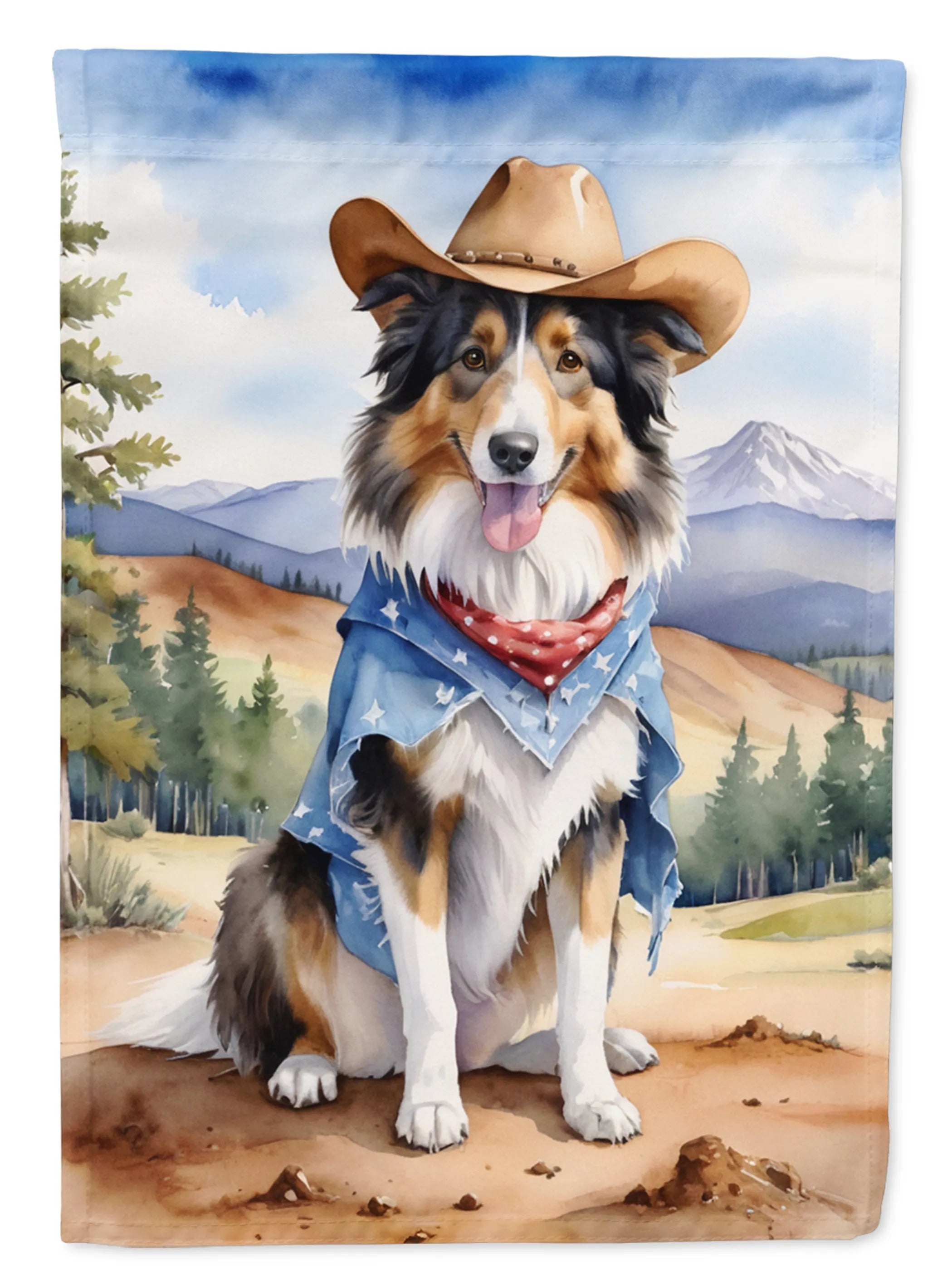 Cowboy Welcome Decorative Flag - Size: GARDEN SIZE | Pack Of: 1 | Collection name: Cowboy welcome