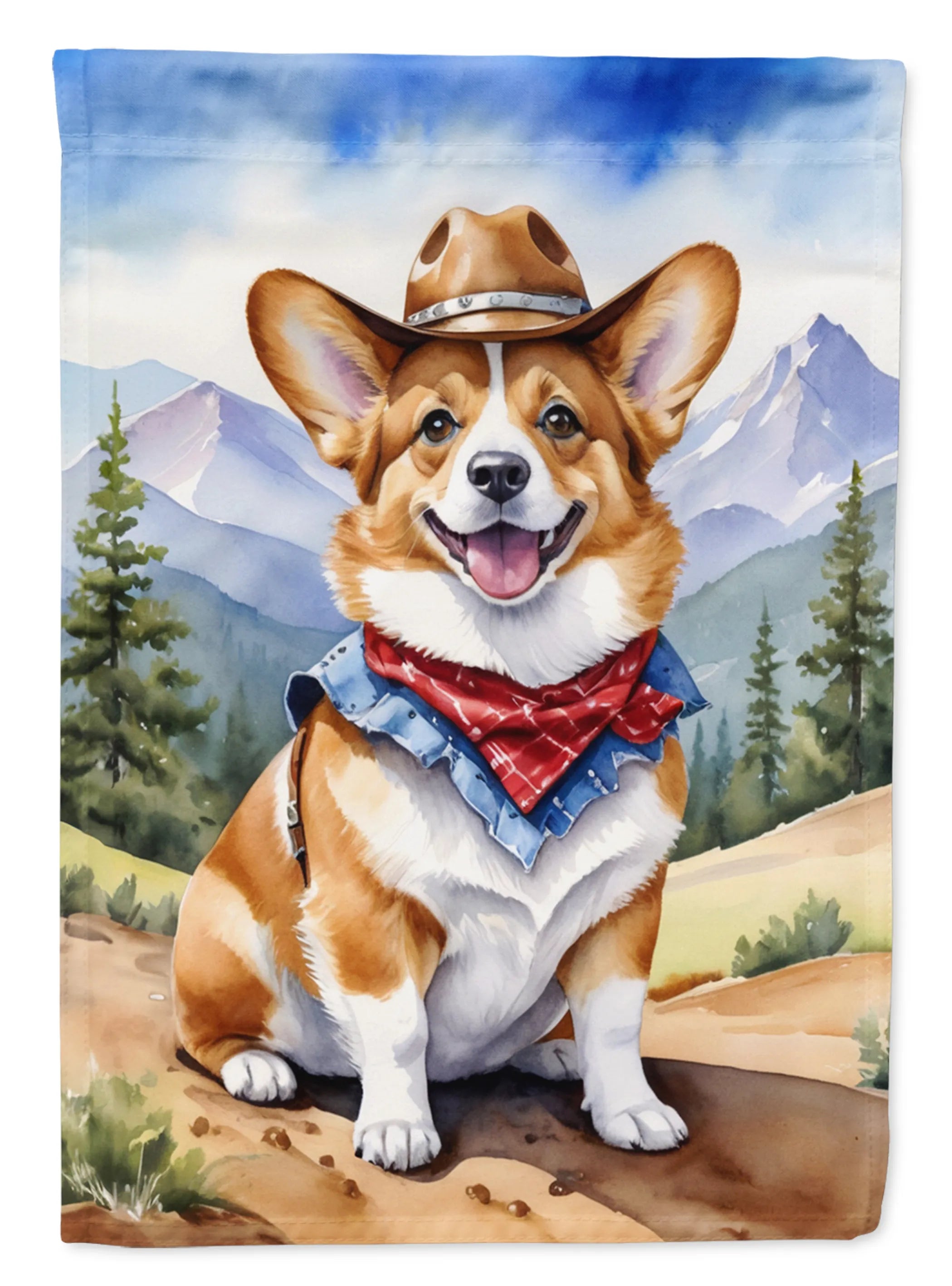 Cowboy Welcome Decorative Flag - Size: GARDEN SIZE | Pack Of: 1 | Collection name: Cowboy welcome