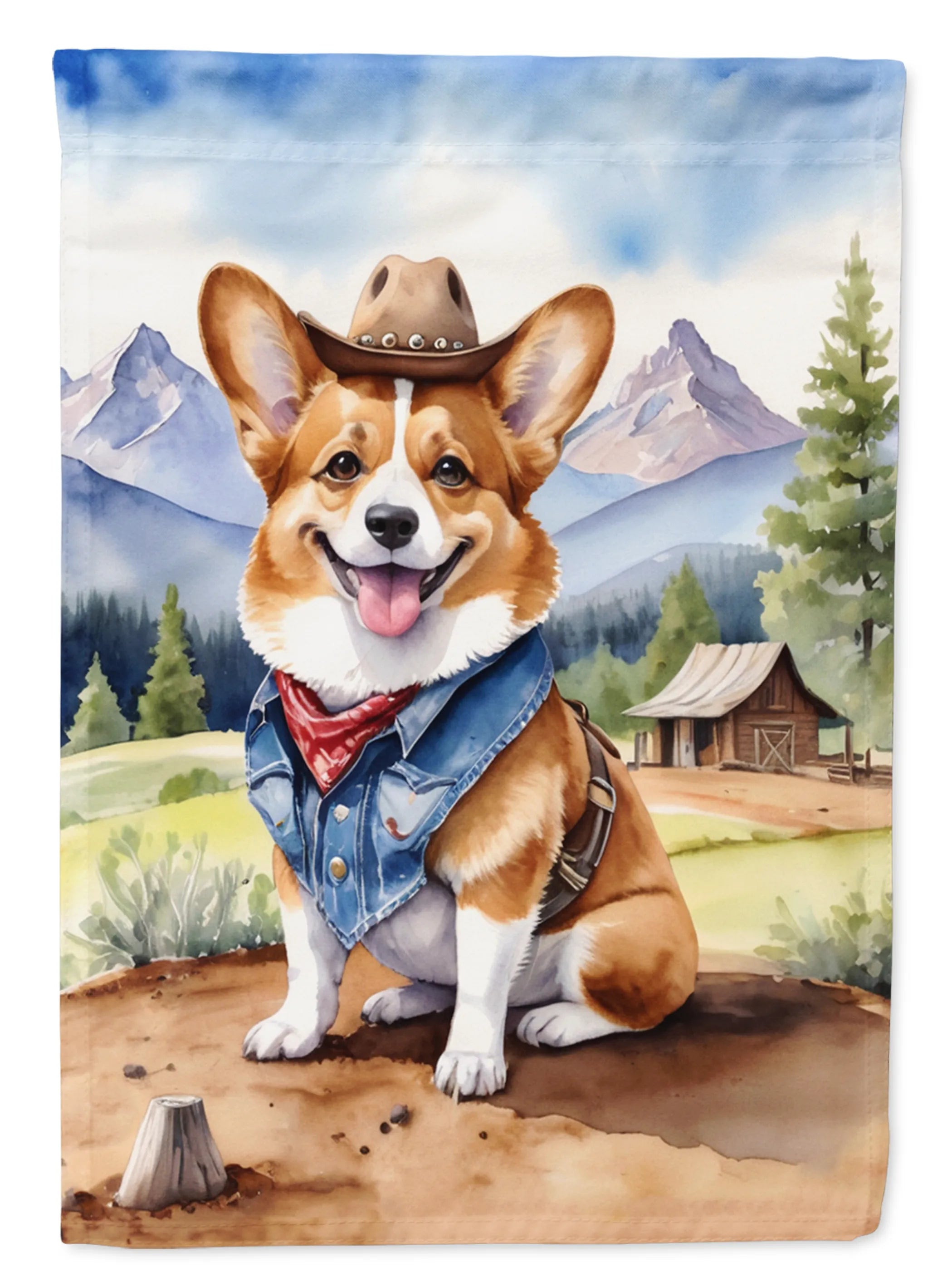 Cowboy Welcome Decorative Flag - Size: GARDEN SIZE | Pack Of: 1 | Collection name: Cowboy welcome