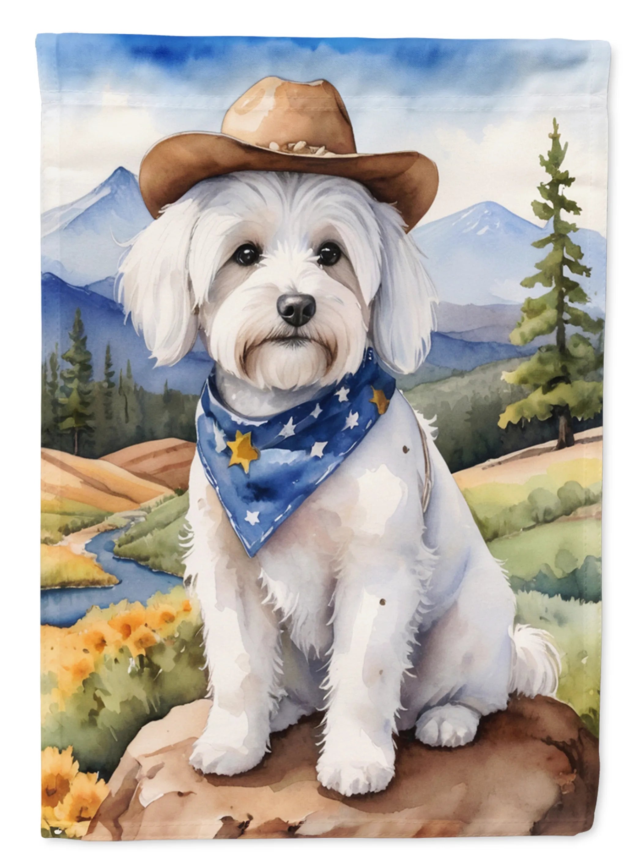 Cowboy Welcome Decorative Flag - Size: GARDEN SIZE | Pack Of: 1 | Collection name: Cowboy welcome