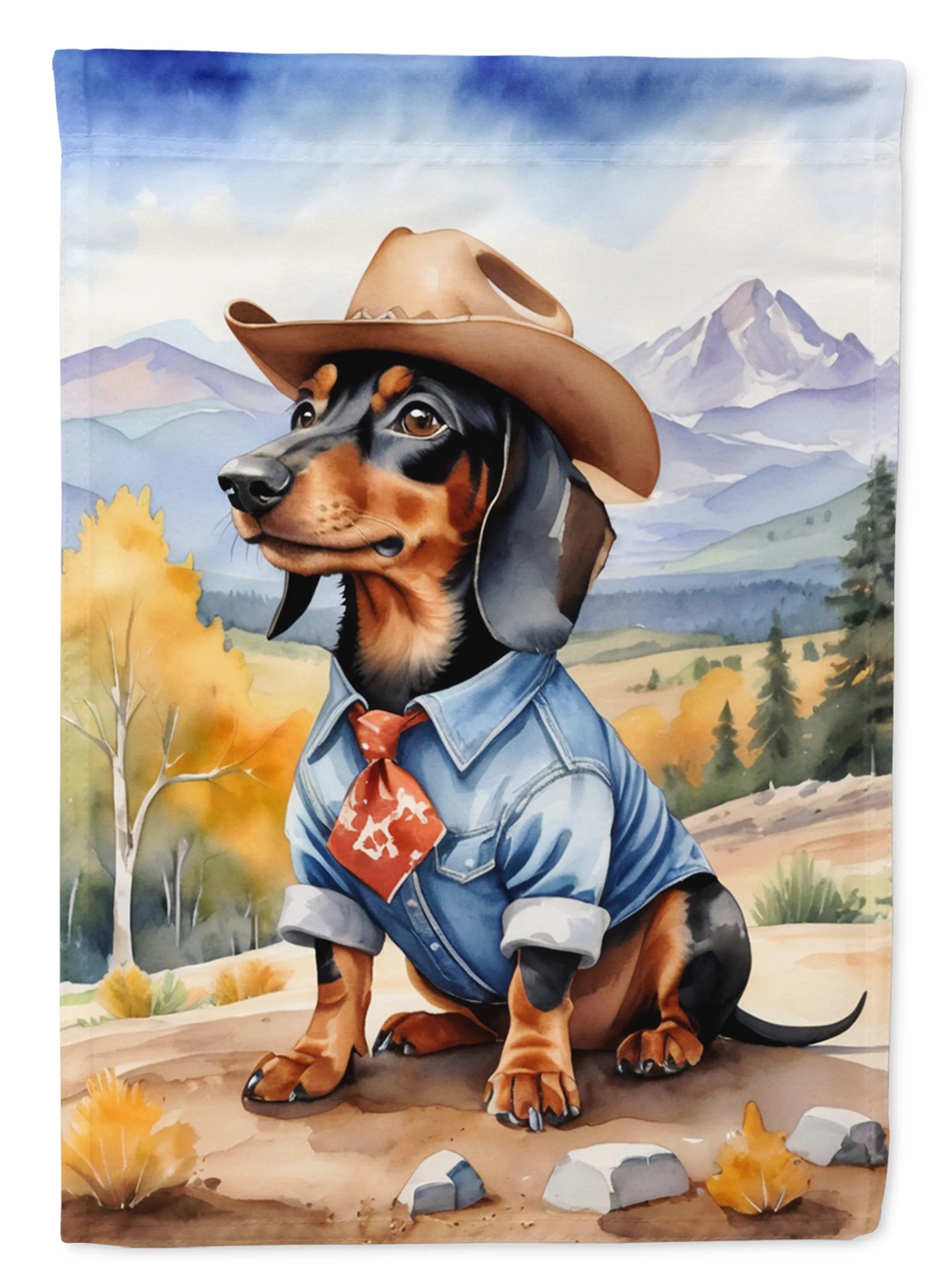 Cowboy Welcome Decorative Flag - Size: GARDEN SIZE | Pack Of: 1 | Collection name: Cowboy welcome