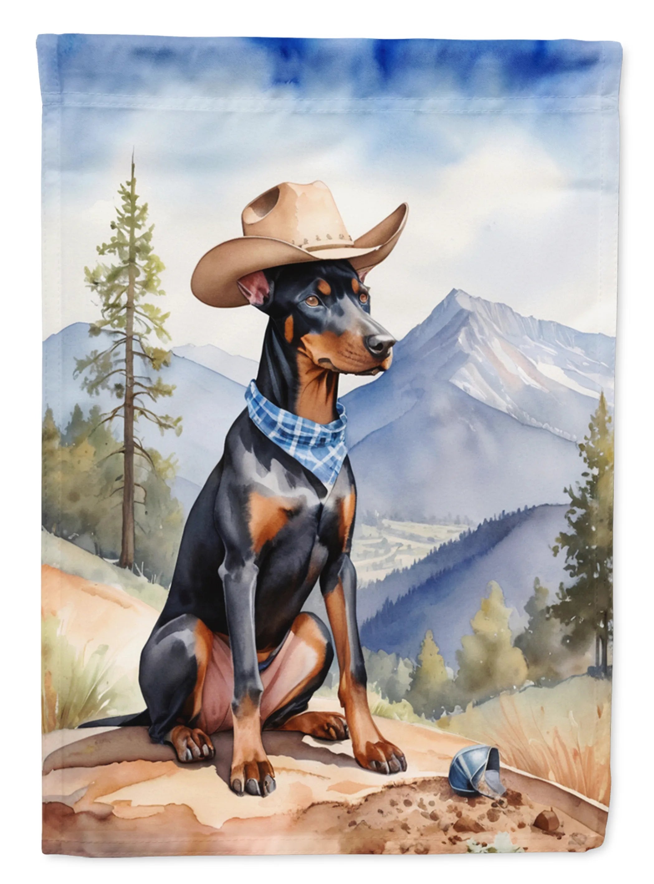 Cowboy Welcome Decorative Flag - Size: GARDEN SIZE | Pack Of: 1 | Collection name: Cowboy welcome
