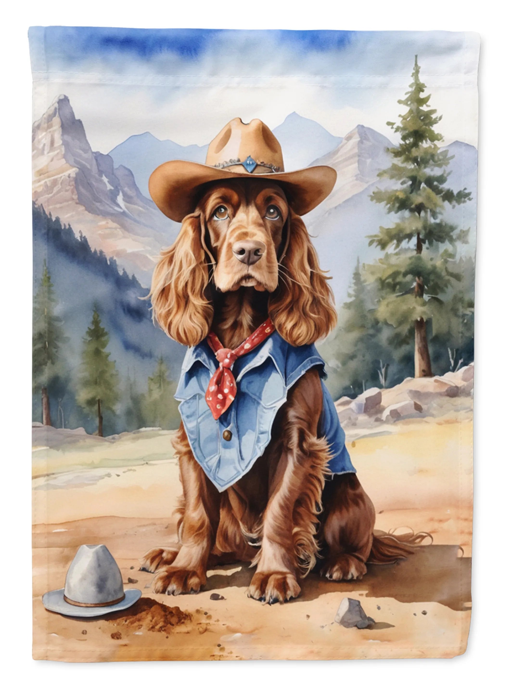 Cowboy Welcome Decorative Flag - Size: GARDEN SIZE | Pack Of: 1 | Collection name: Cowboy welcome