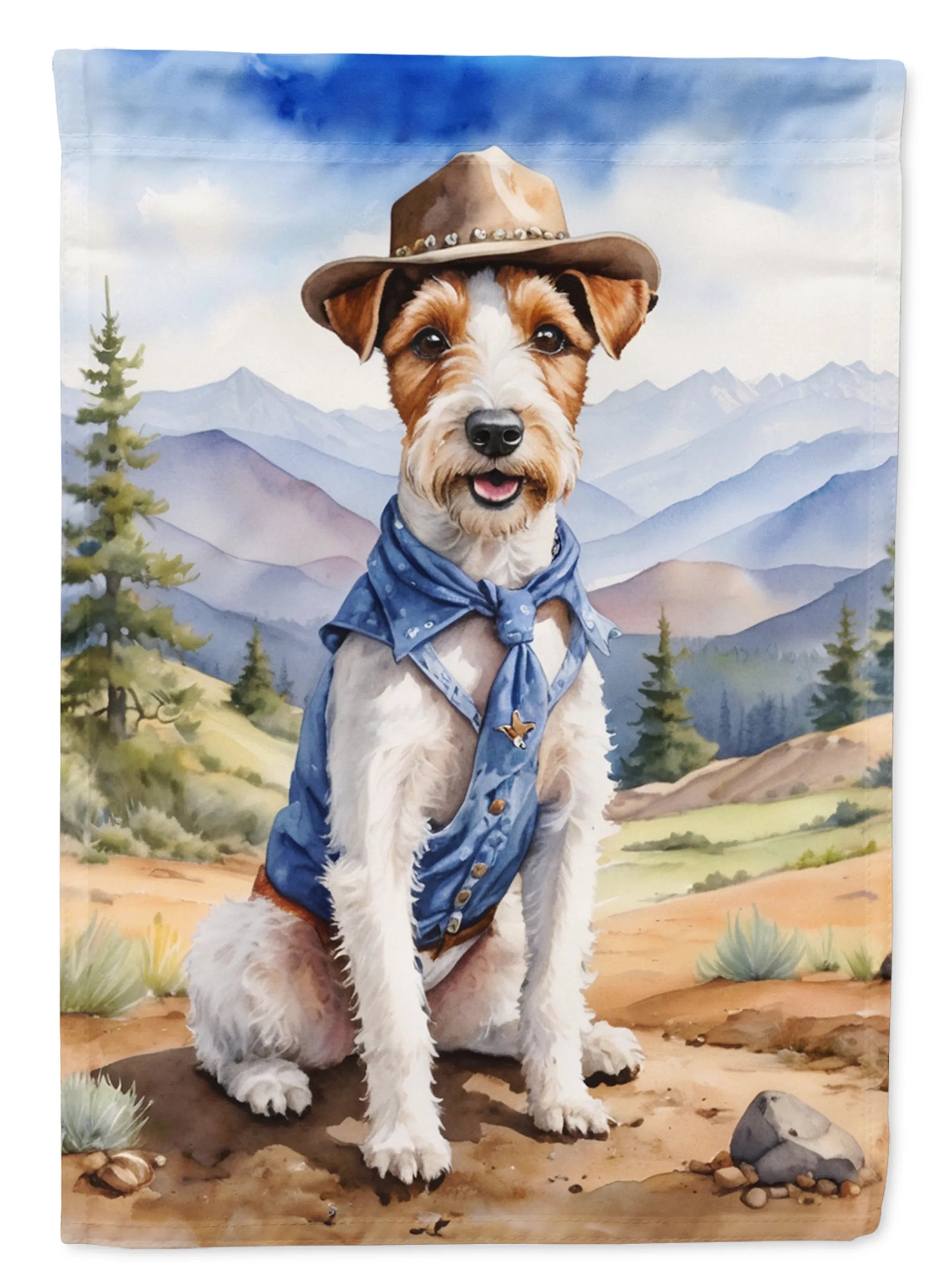 Cowboy Welcome Decorative Flag - Size: GARDEN SIZE | Pack Of: 1 | Collection name: Cowboy welcome
