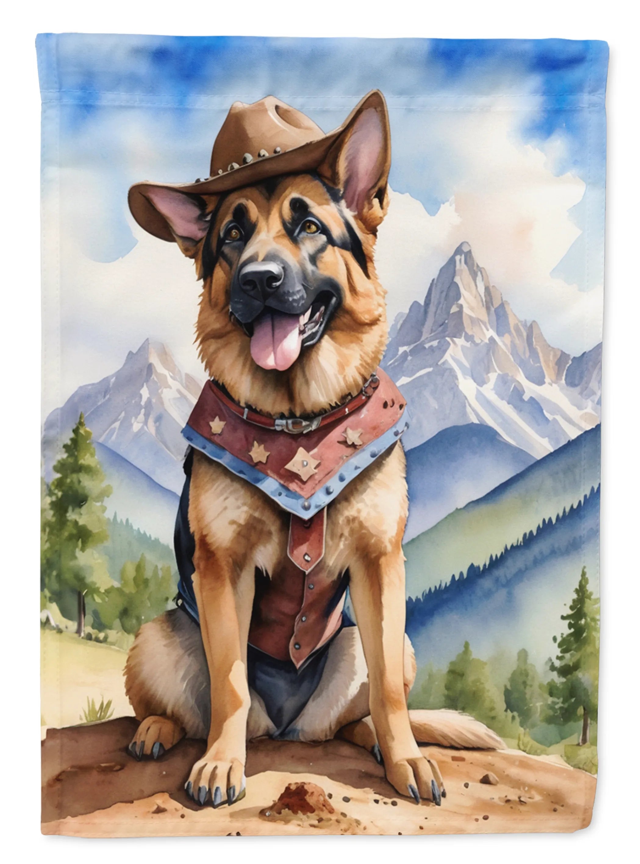 Cowboy Welcome Decorative Flag - Size: GARDEN SIZE | Pack Of: 1 | Collection name: Cowboy welcome