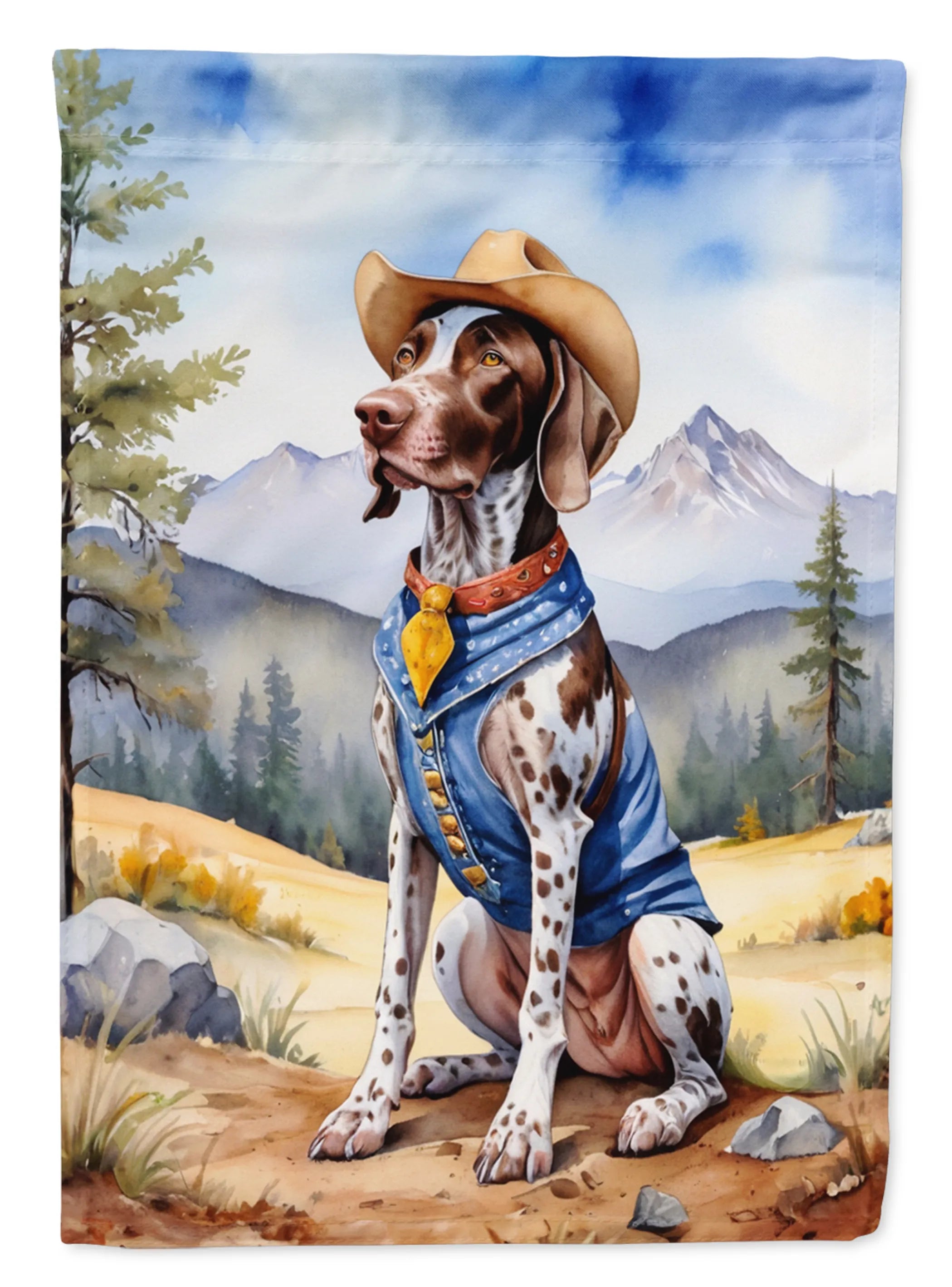 Cowboy Welcome Decorative Flag - Size: GARDEN SIZE | Pack Of: 1 | Collection name: Cowboy welcome