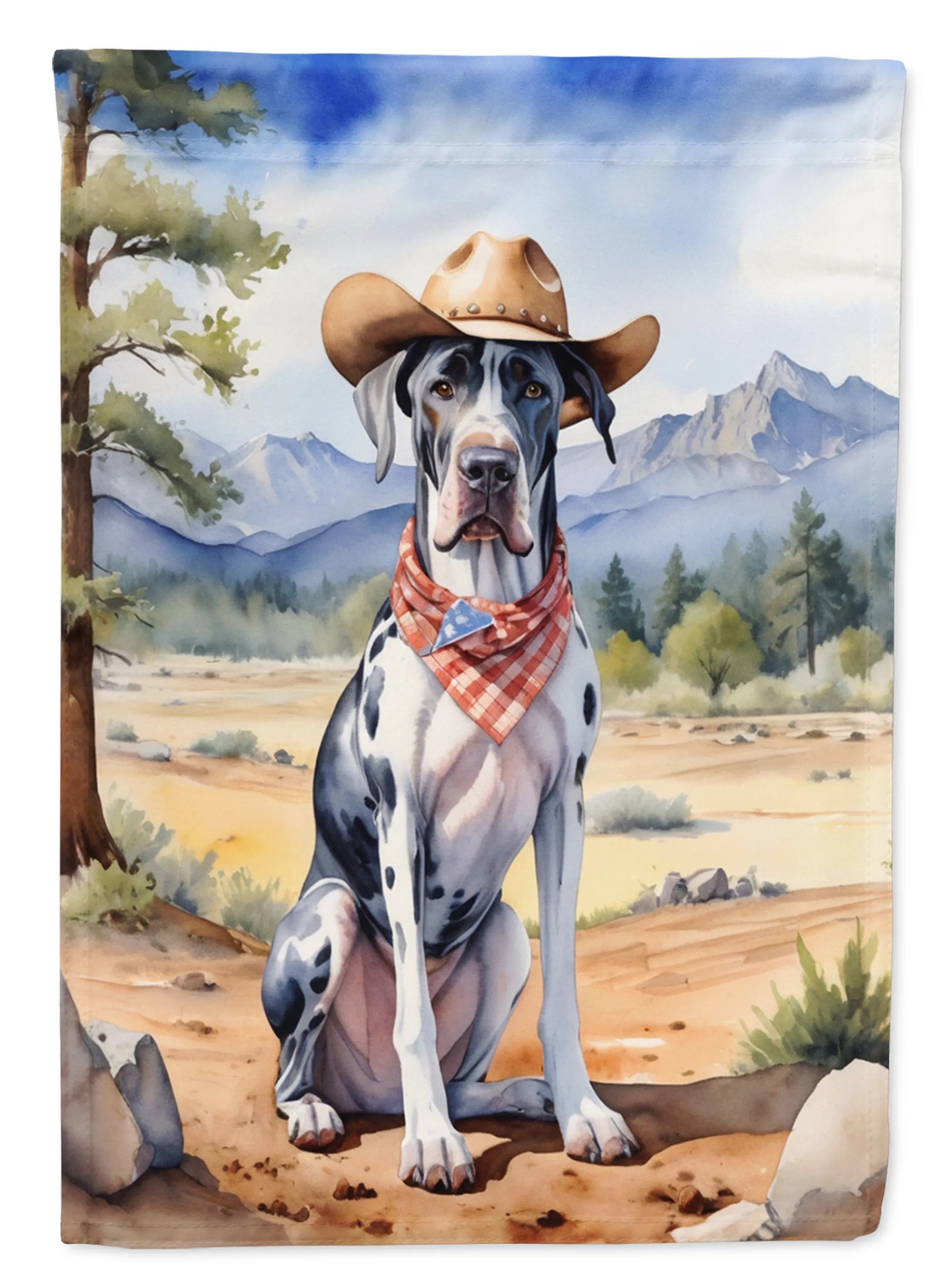 Cowboy Welcome Decorative Flag - Size: GARDEN SIZE | Pack Of: 1 | Collection name: Cowboy welcome