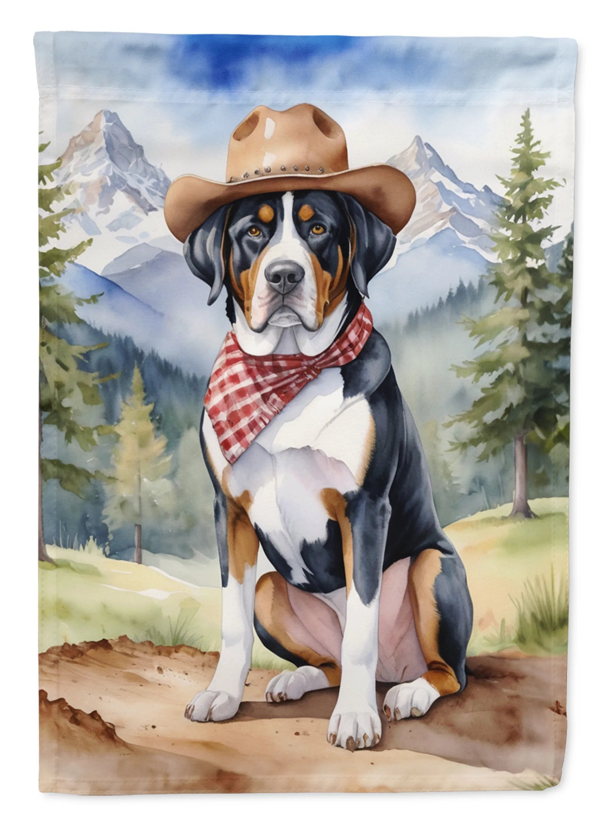 Cowboy Welcome Decorative Flag - Size: GARDEN SIZE | Pack Of: 1 | Collection name: Cowboy welcome