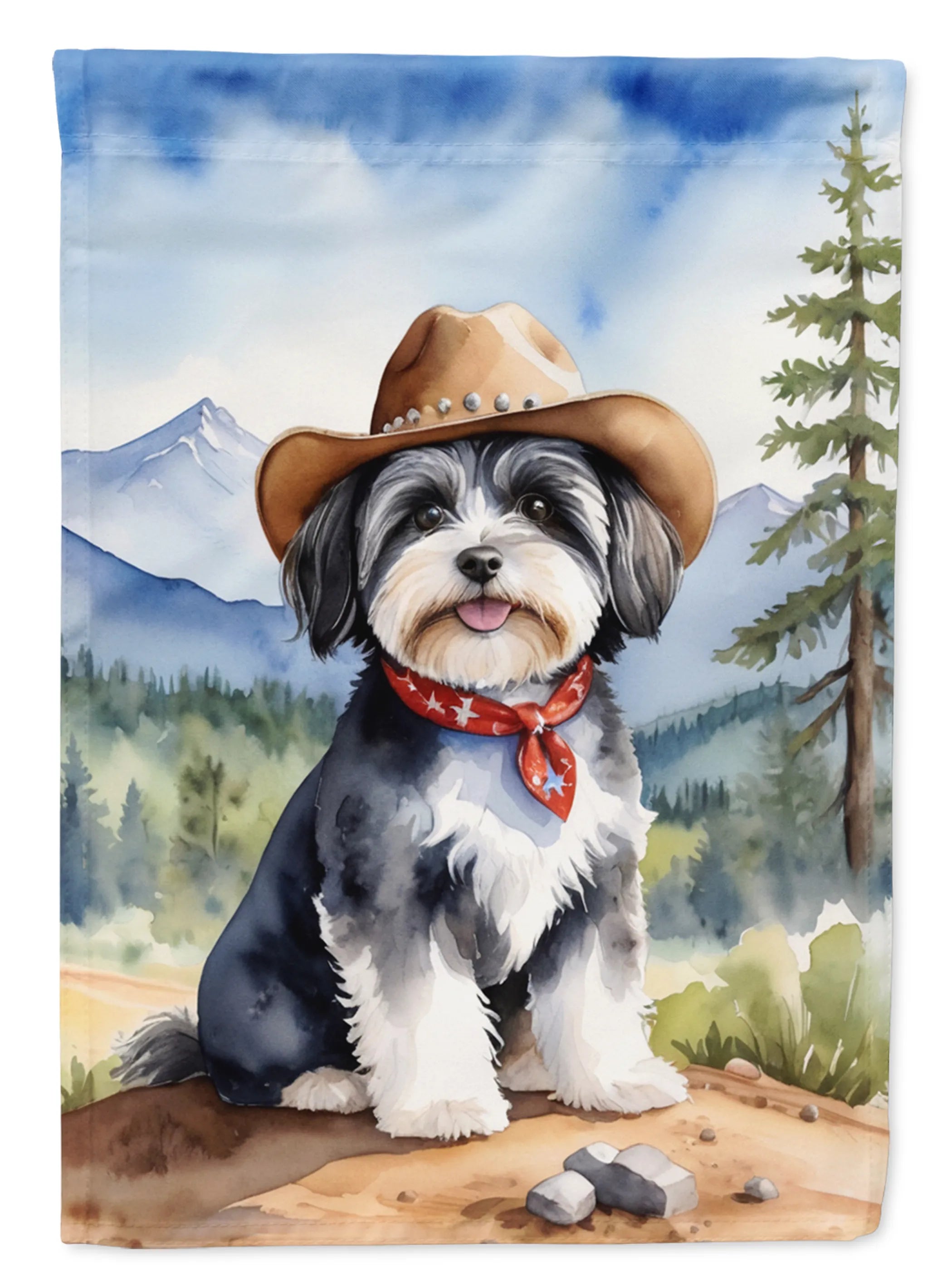 Cowboy Welcome Decorative Flag - Size: GARDEN SIZE | Pack Of: 1 | Collection name: Cowboy welcome