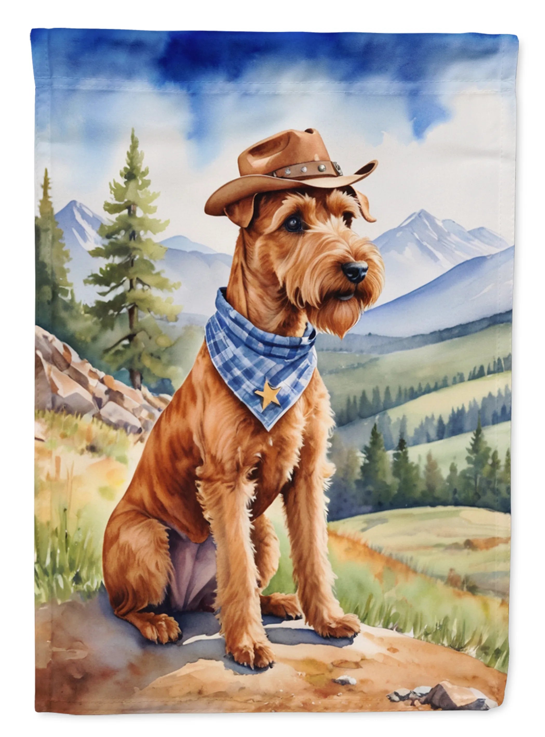 Cowboy Welcome Decorative Flag - Size: GARDEN SIZE | Pack Of: 1 | Collection name: Cowboy welcome