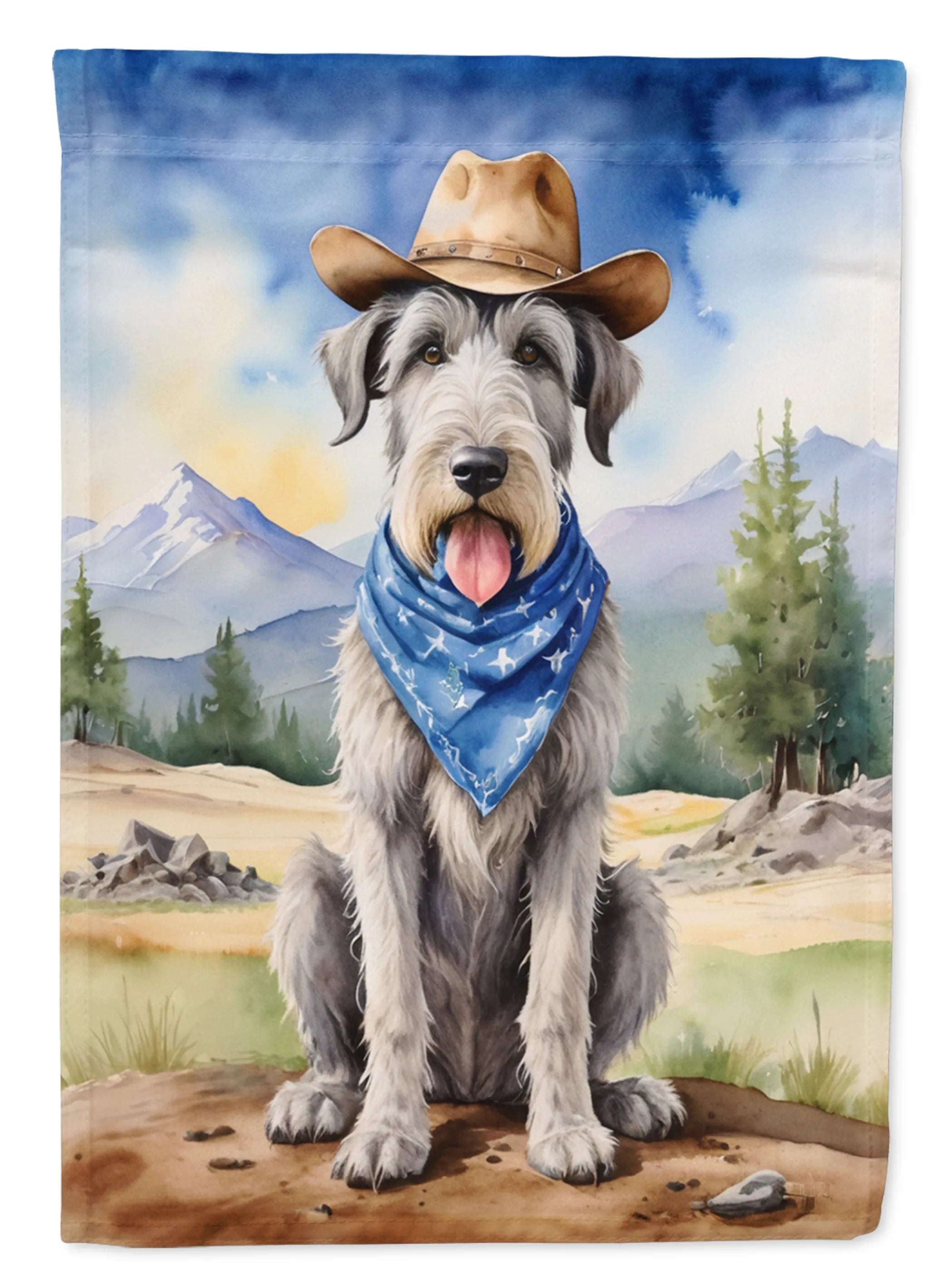 Cowboy Welcome Decorative Flag - Size: GARDEN SIZE | Pack Of: 1 | Collection name: Cowboy welcome